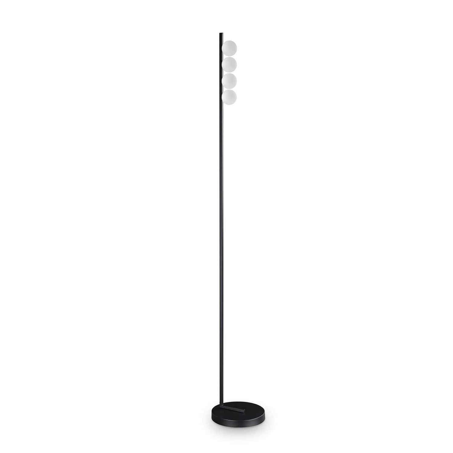 PING PONG - Stehlampe gold, schwarz oder weiß mit Glaskugeln