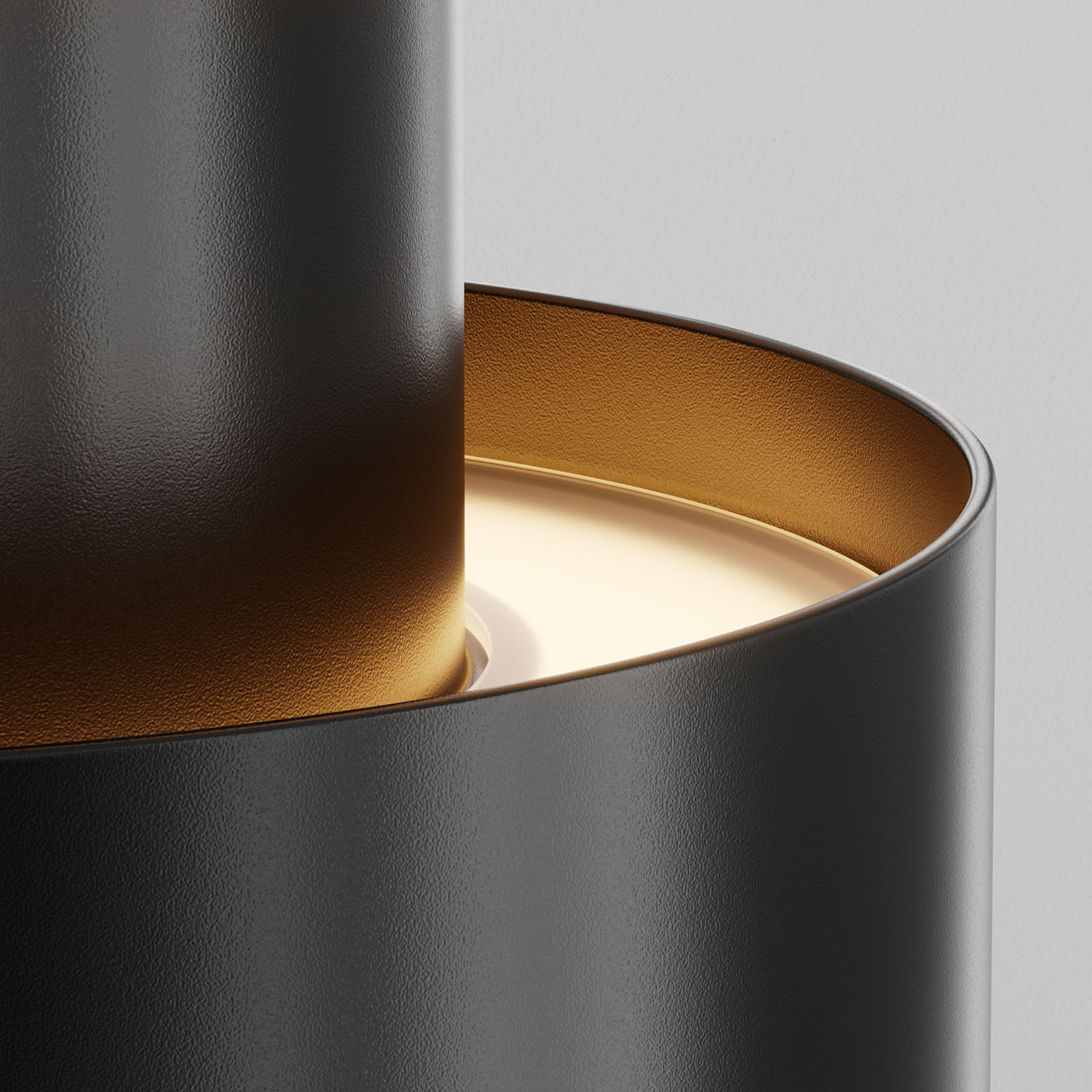 PLANET - Runder Wandspot in Schwarz oder Weiß, Design