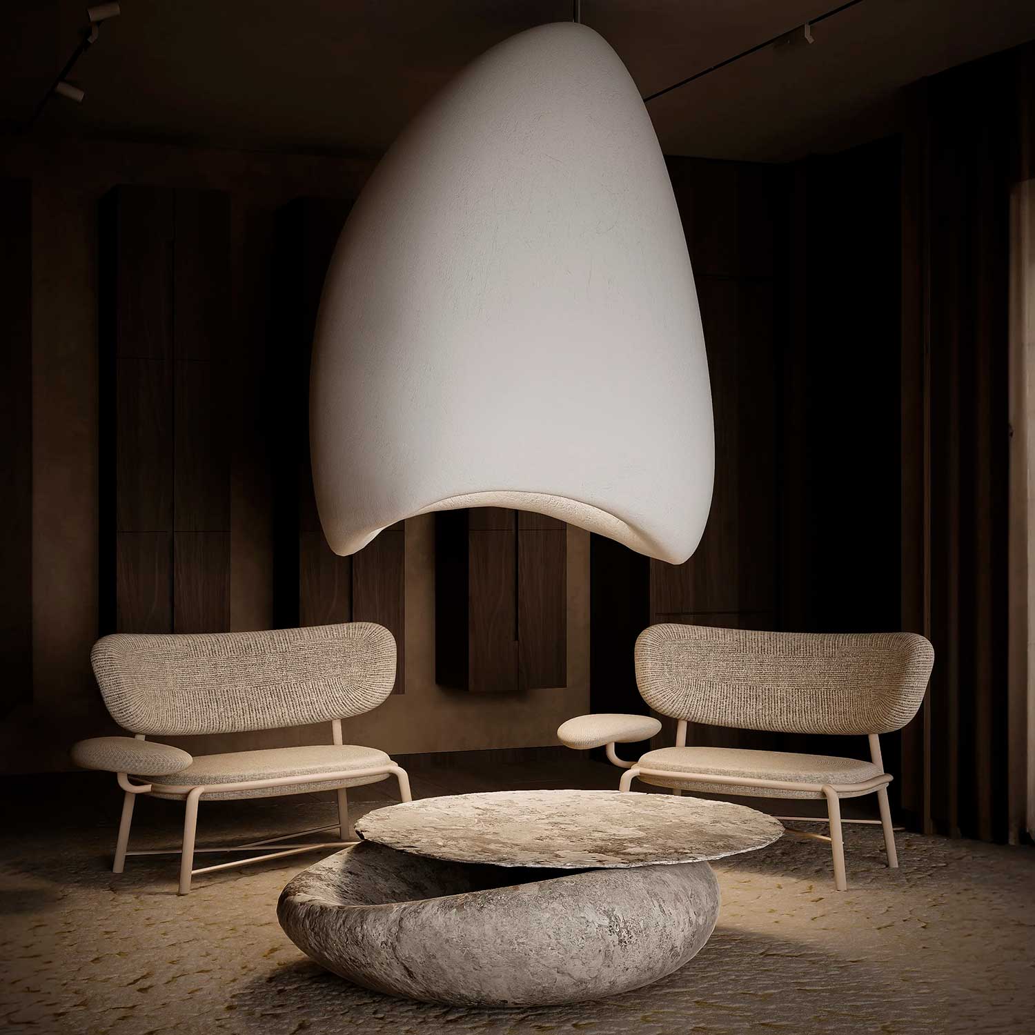 PLAVNYK - Wabi-sabi design pendant light for interior