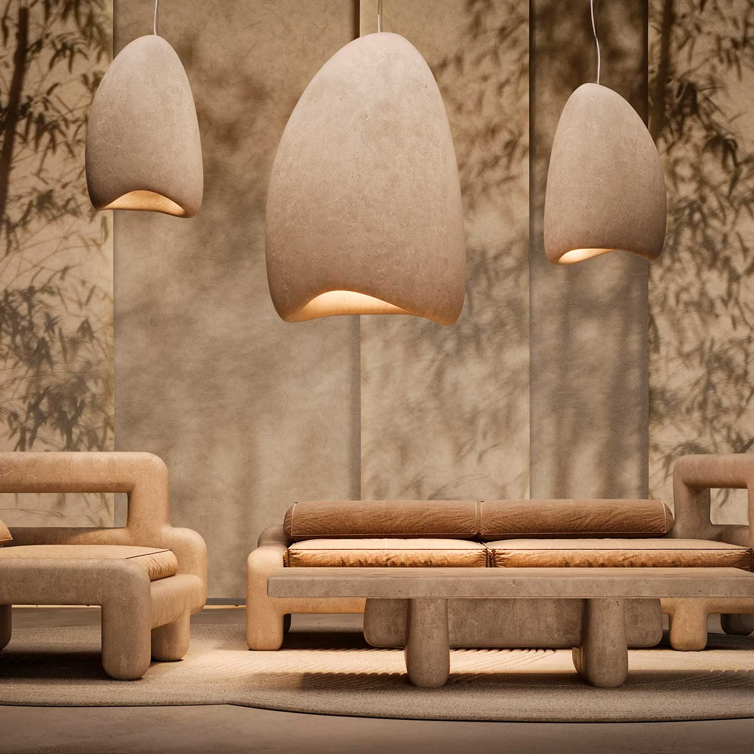 PLAVNYK - Wabi-sabi design pendant light for interior