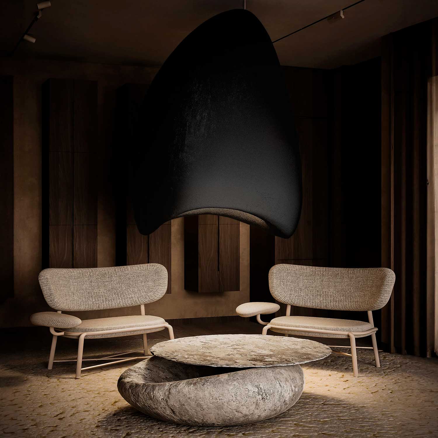 PLAVNYK - Wabi-sabi design pendant light for interior