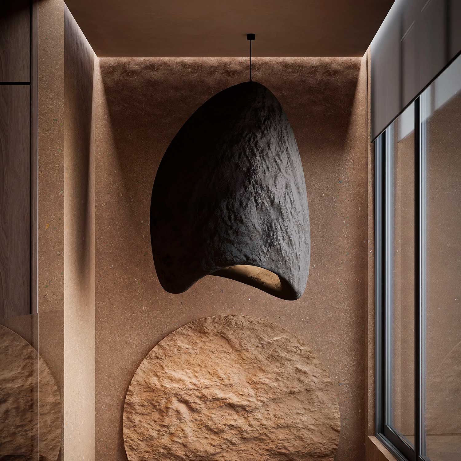 PLAVNYK - Wabi-sabi design pendant light for interior