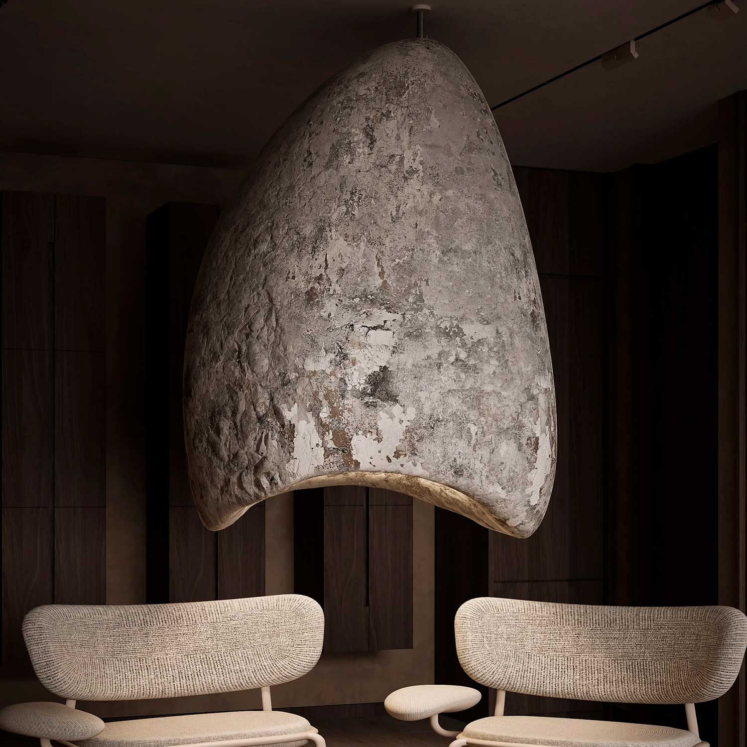 PLAVNYK - Wabi-sabi design pendant light for interior