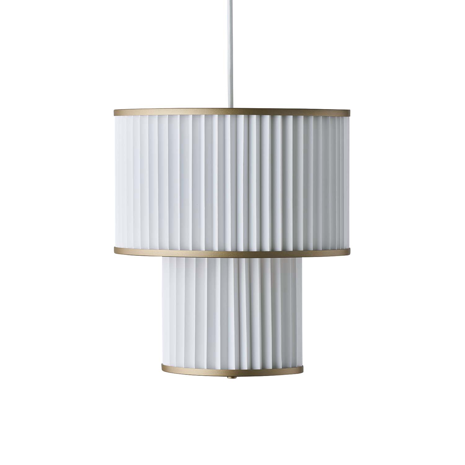 PLIVELLO 110 - Vintage pendant light in hand-made pleated paper