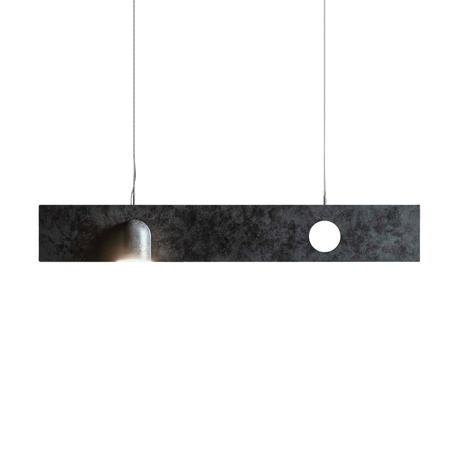 POLAR NIGHT - Modern black metal pendant light for island
