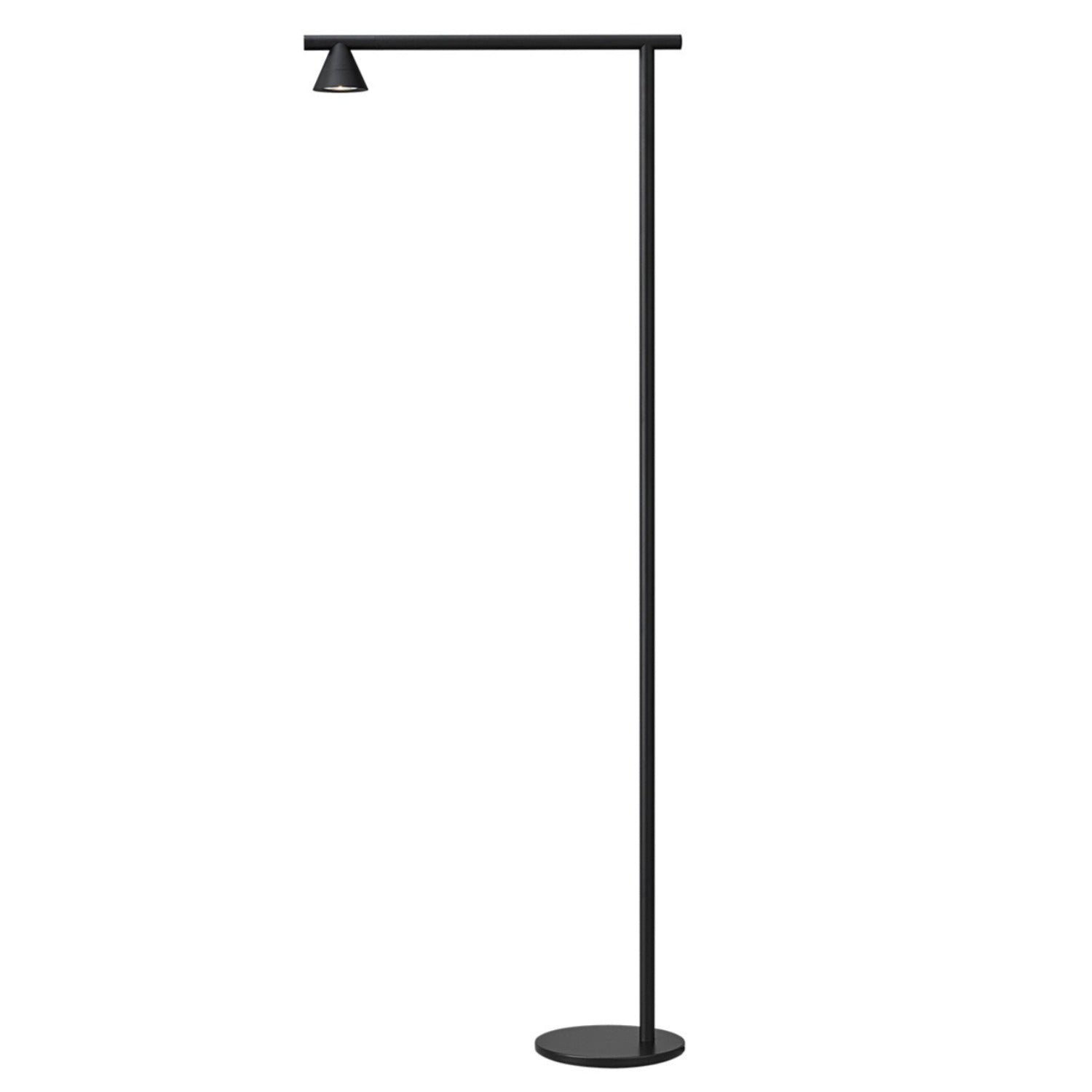 PROBE - Stehlampe mit schwarzem konischem Spotlicht
