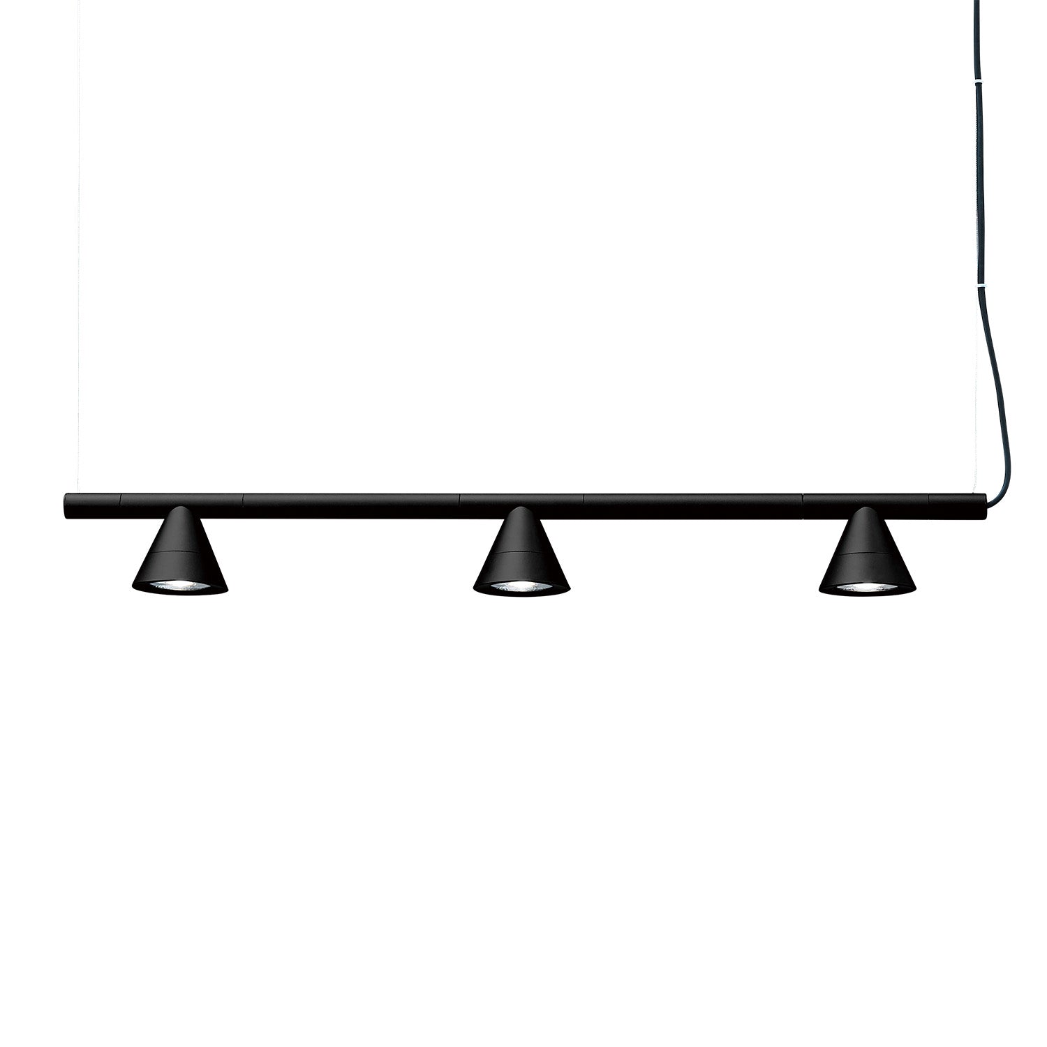 PROBE - Black spot rail suspension for island or table