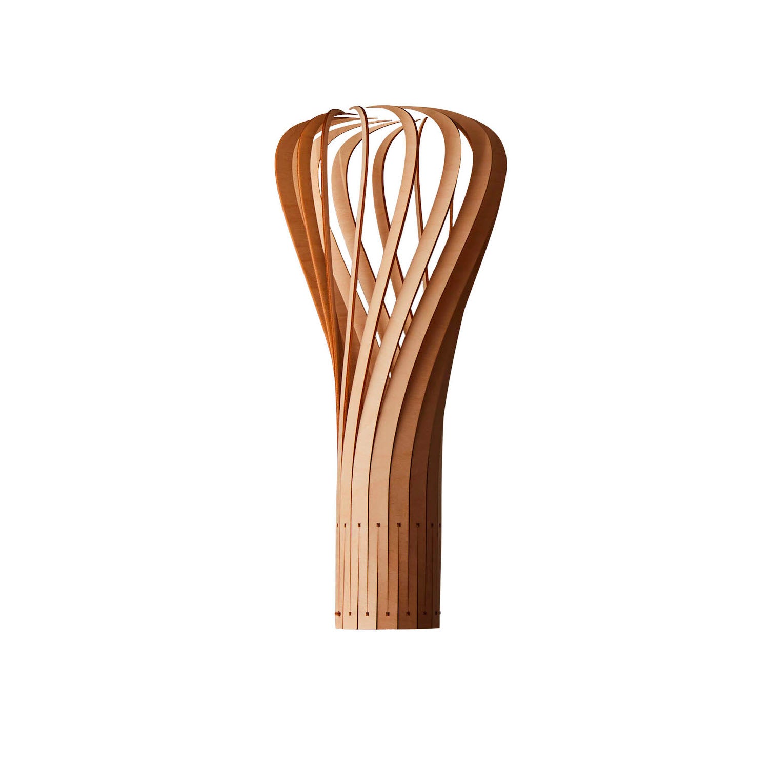 Puntakapanel - Lampe à poser en bois torsadé design