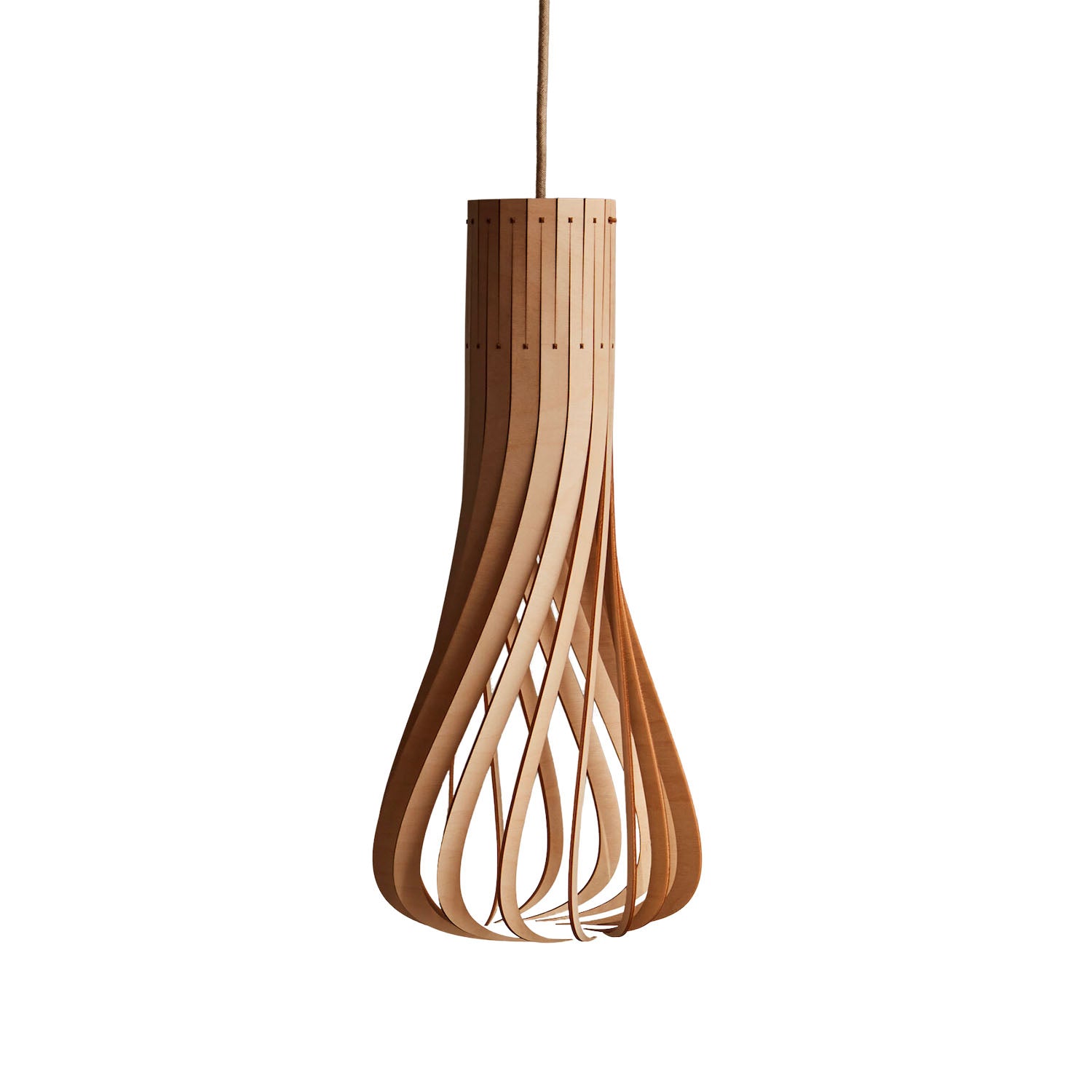 Puntakapanel - Twisted wood design pendant light