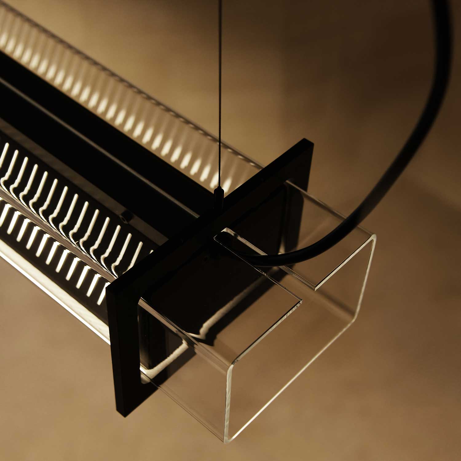 QUADRATUBE P1 - Подвесной светодиодный квадратный трубчатый светильник современного дизайна