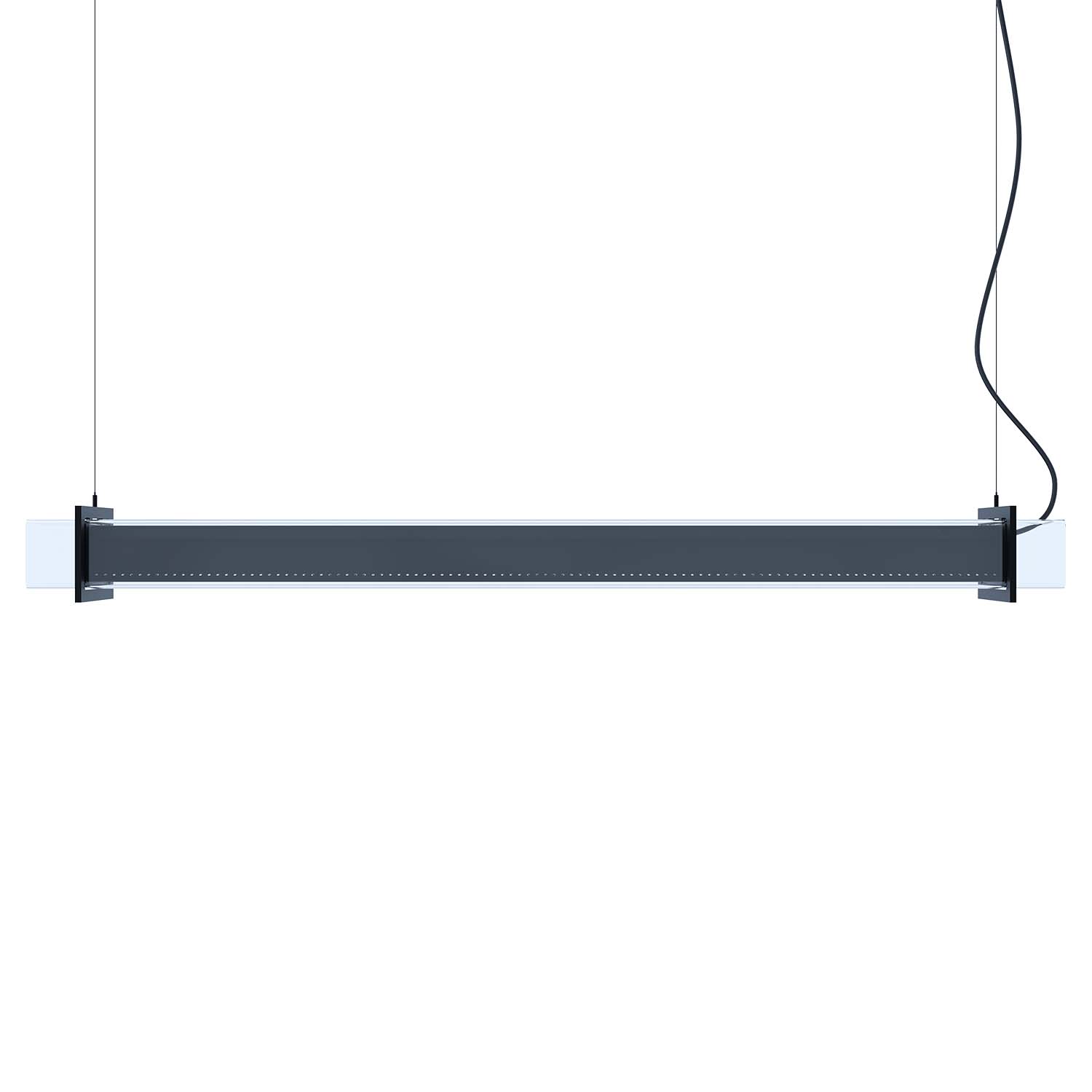 QUADRATUBE P2 - Industrial square design LED tube chandelier