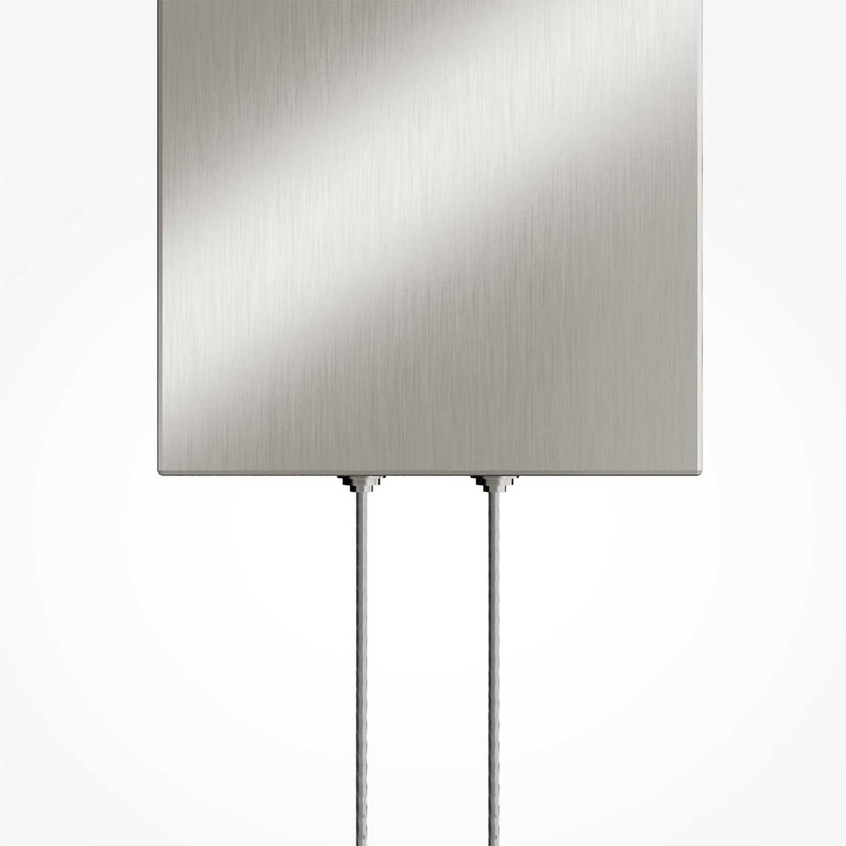 Quadro - Suspension LED à trois blocs de verre en verre texturé et métal, style contemporain