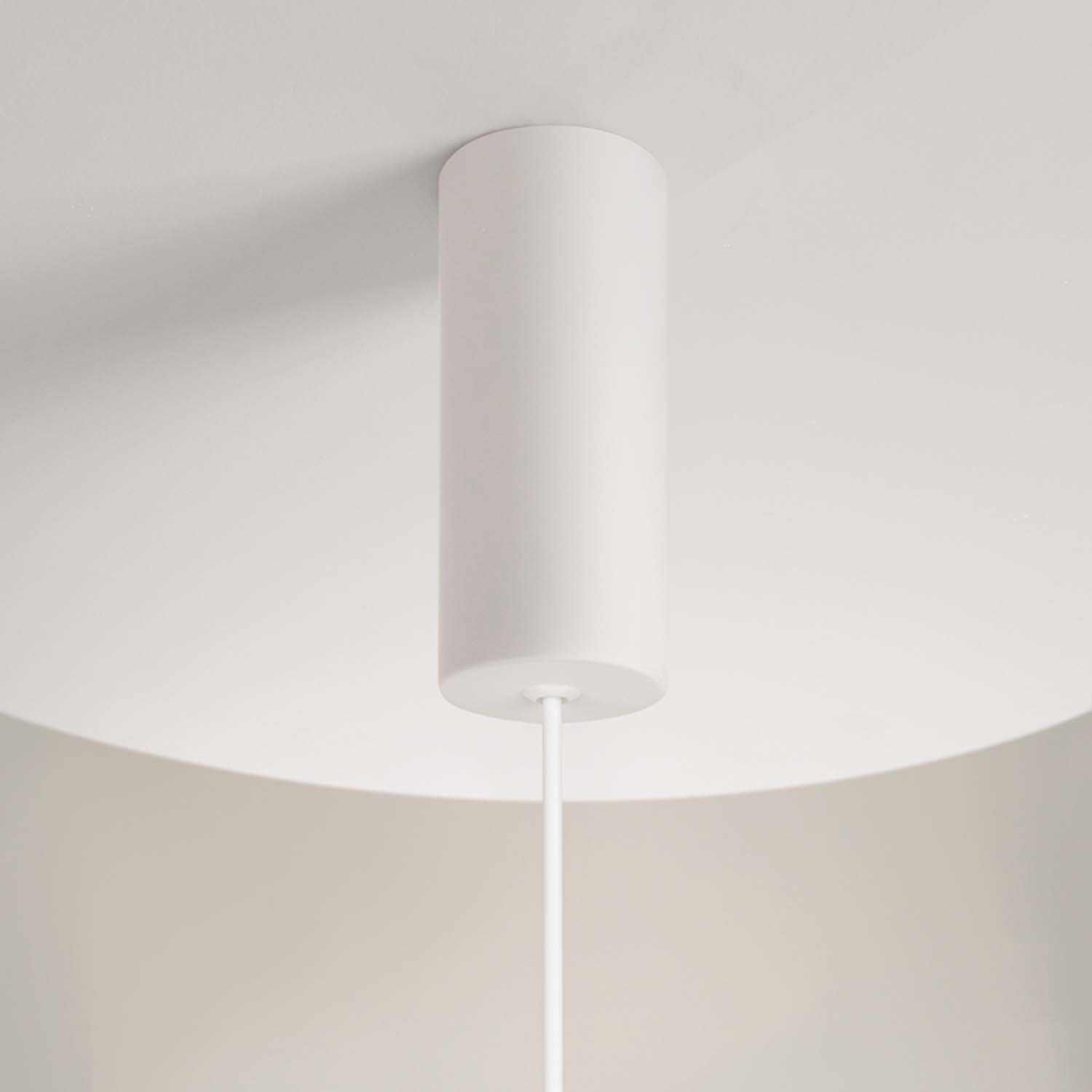 REFLEX - Suspension spatiale disque blanc design