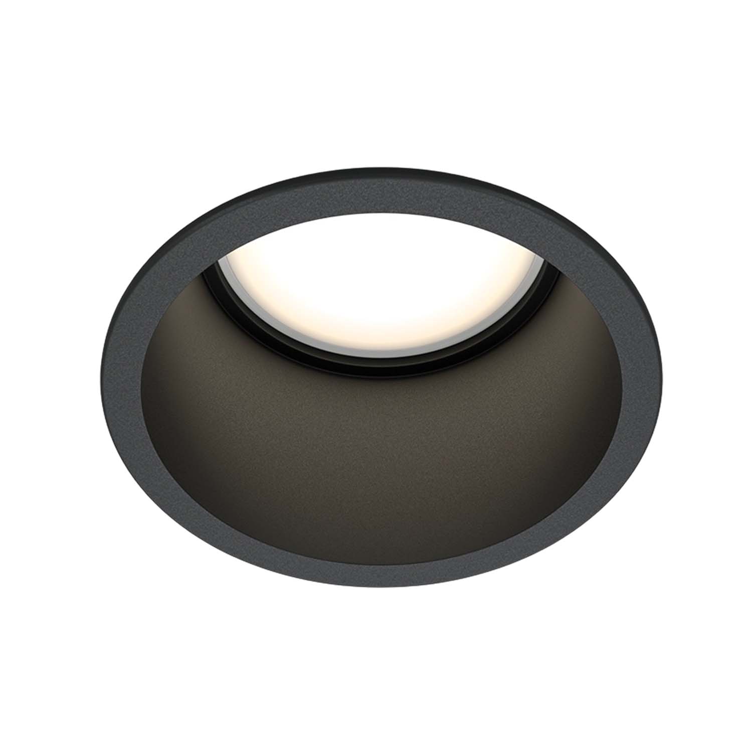 REIF - Design runder Einbaustrahler, schwarz, weiß oder golden 68mm