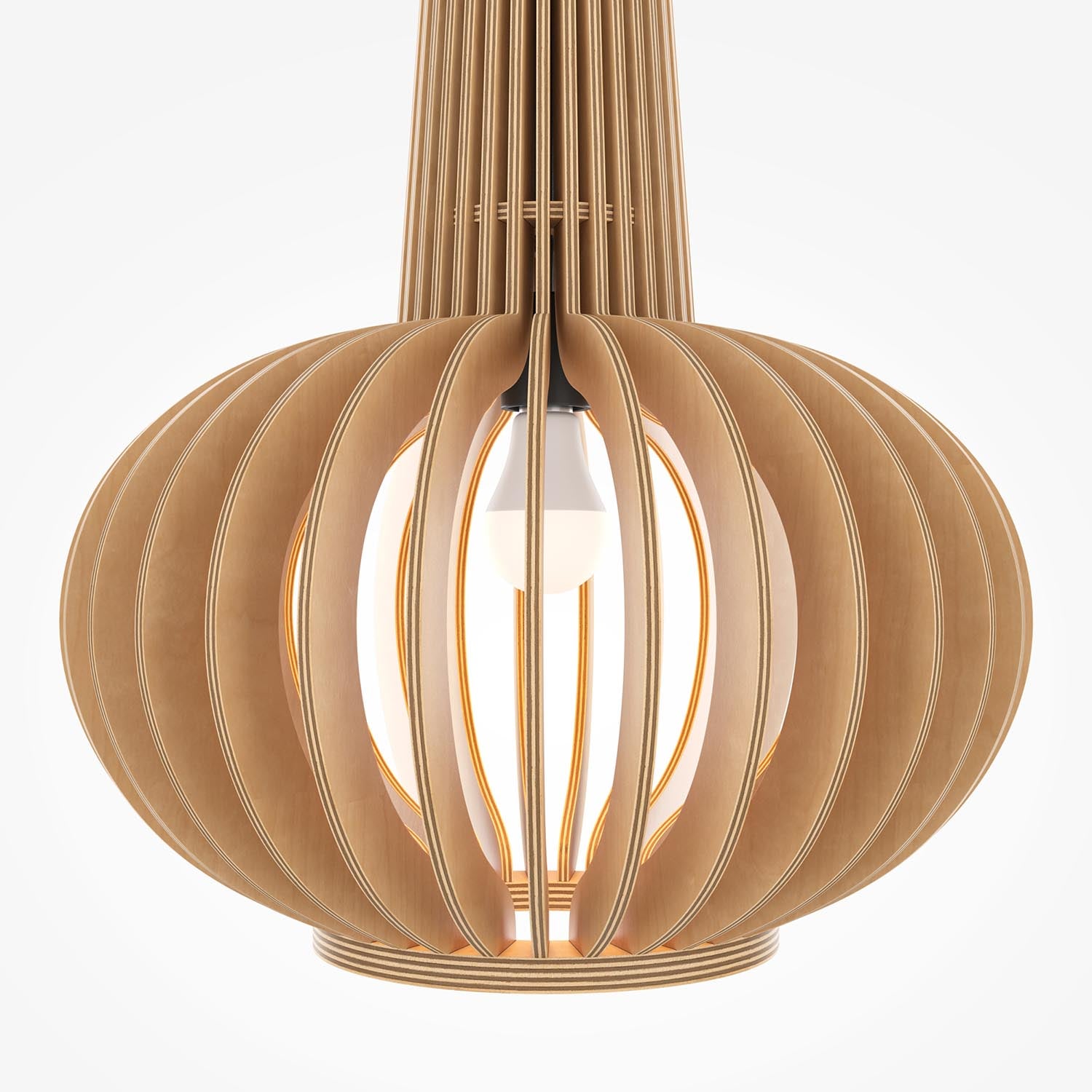 ROOTS - Suspension cage en bois scandinave