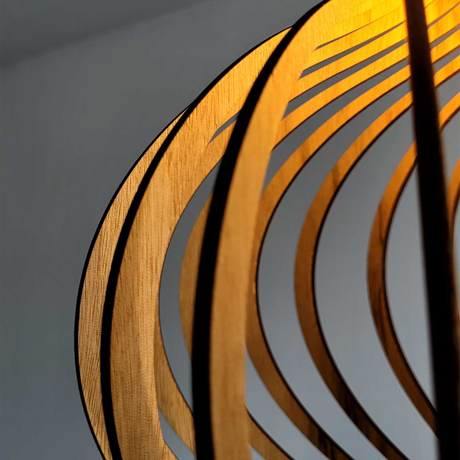 Rinoz - Suspension en bois design cage artisanal