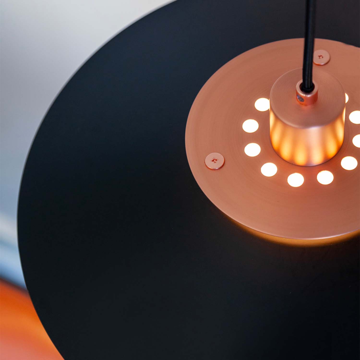 RIVOLI - Vintage konische Metall-Hängelampe