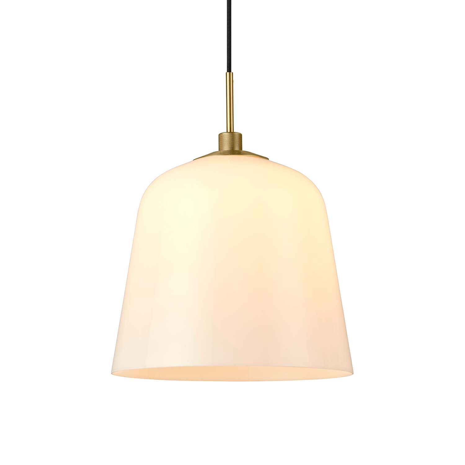 ROOM 49 - Suspension cloche en verre opaque blanc