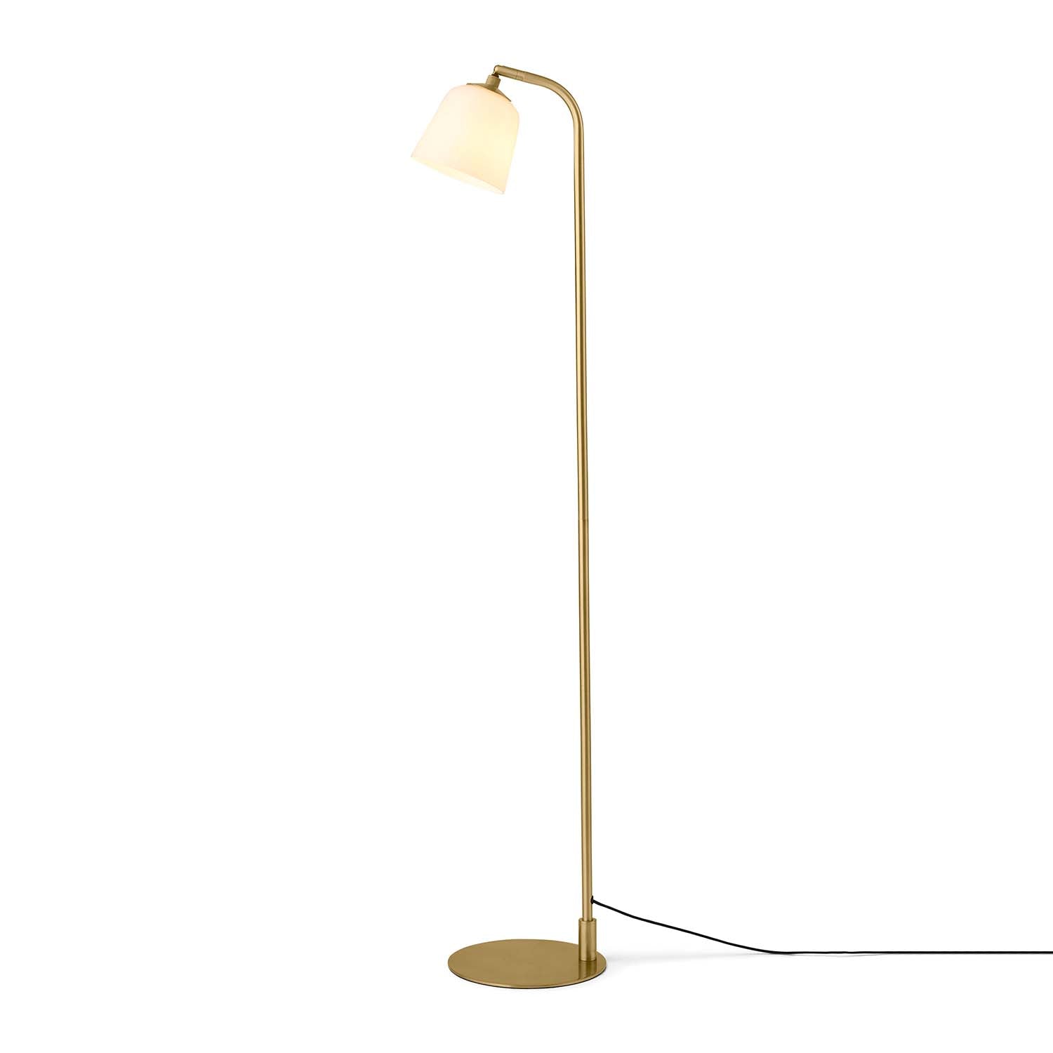 ROOM 49 - Lampadaire sur pied en verre soufflé et laiton