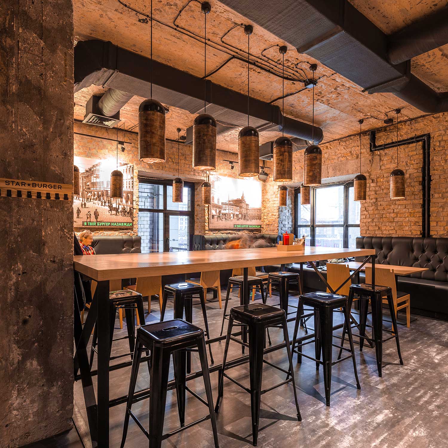 RUNA - Cylindrical ceramic chandelier for modern kitchen