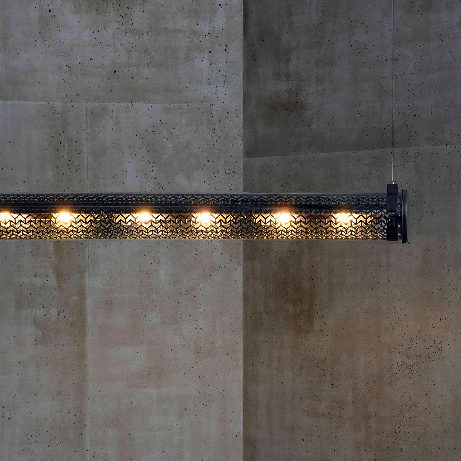 MONCEAU - Lámpara de tubo de acero estilo industrial impermeable IP68