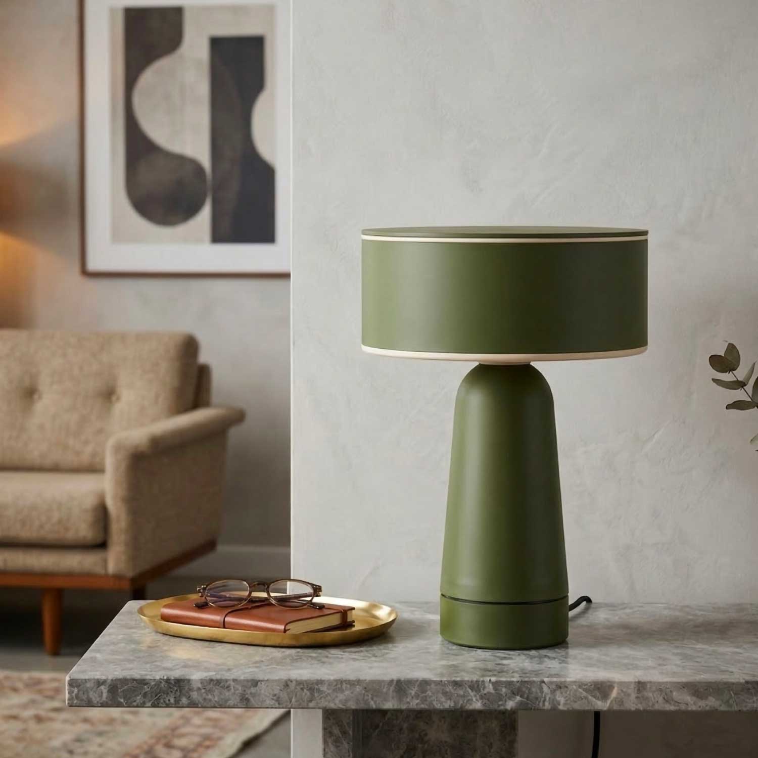 Sarin - Lampe à poser design pour chambre contemporaine