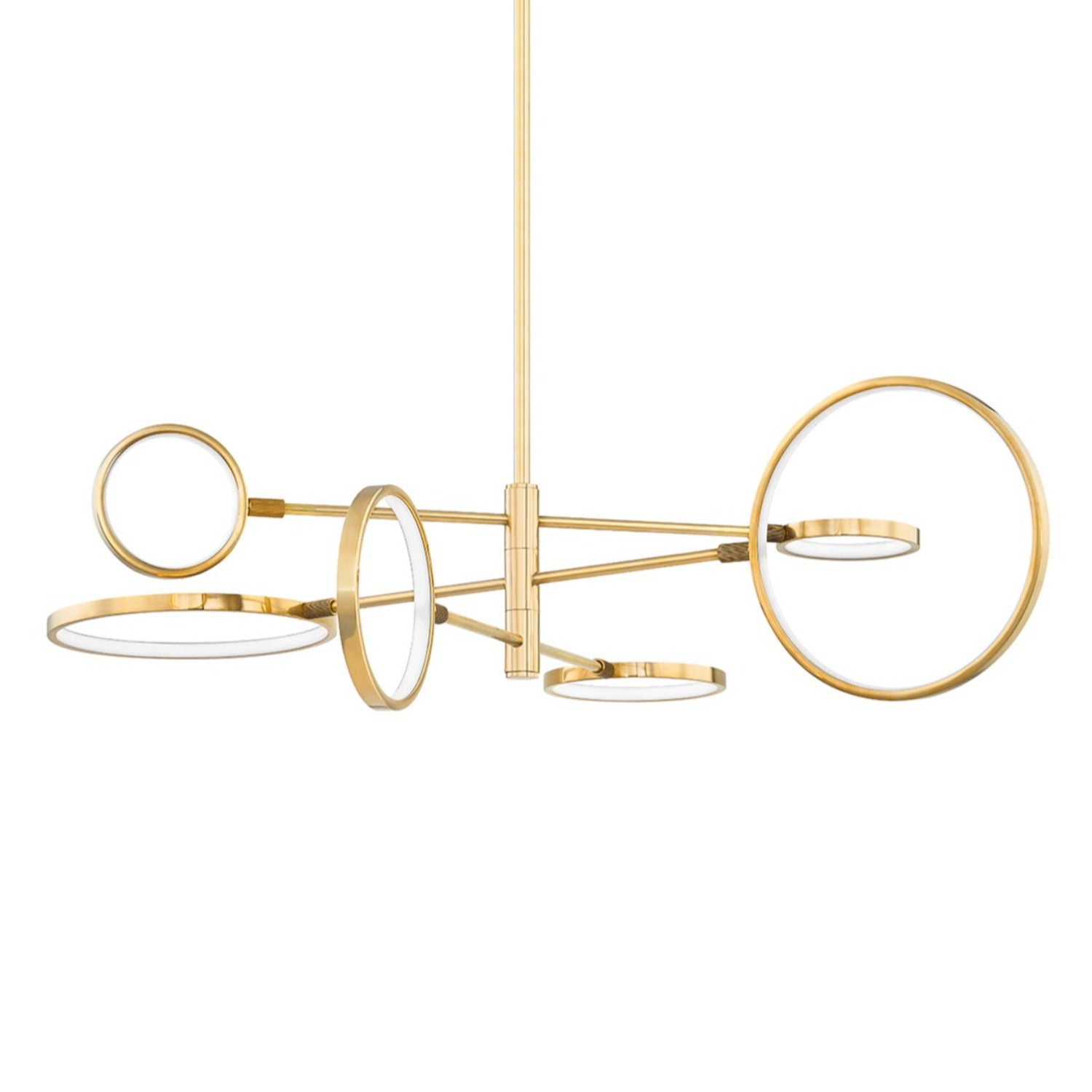 SATURN - Lámpara dorada de diseño forma de satélite moderna