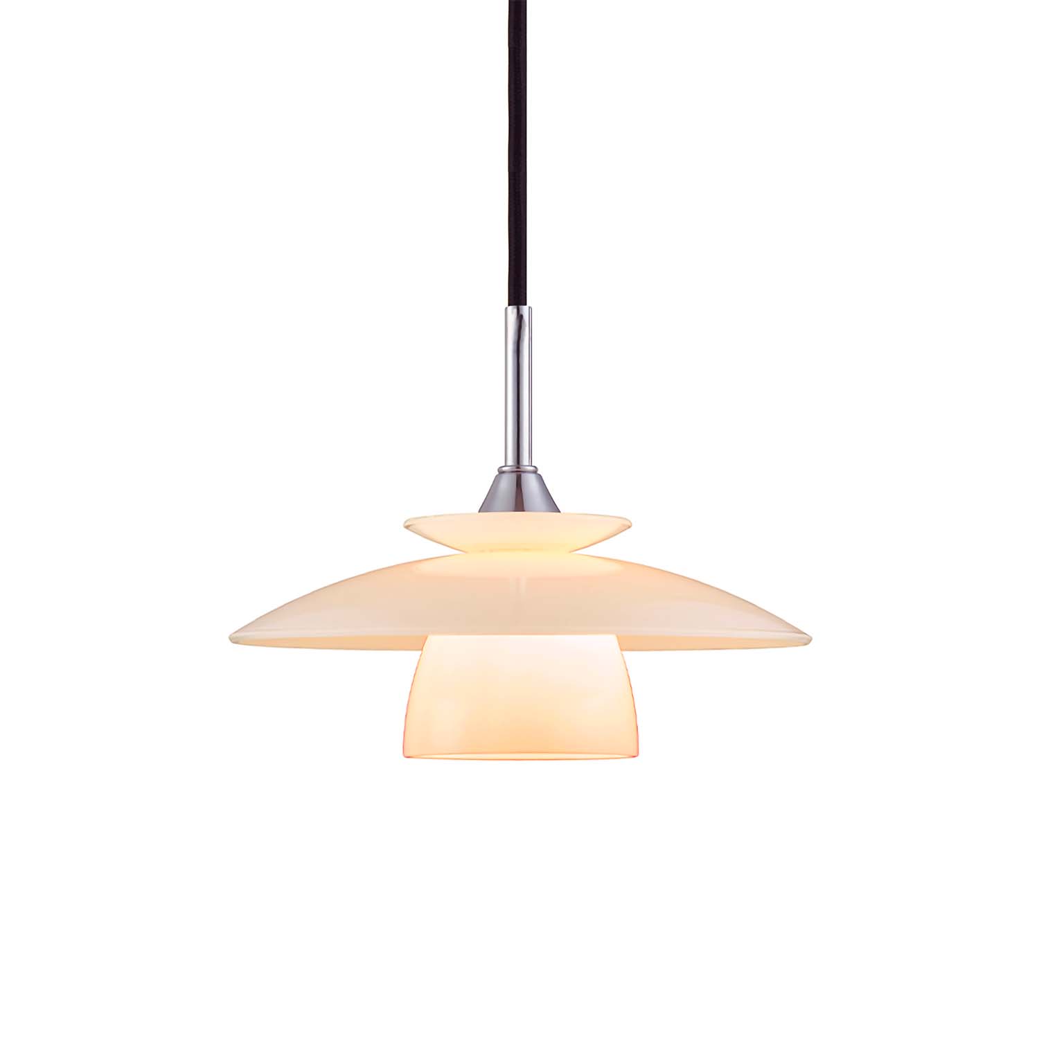 SCANDINAVIA - Vintage Küchenleuchter aus opakem Glas