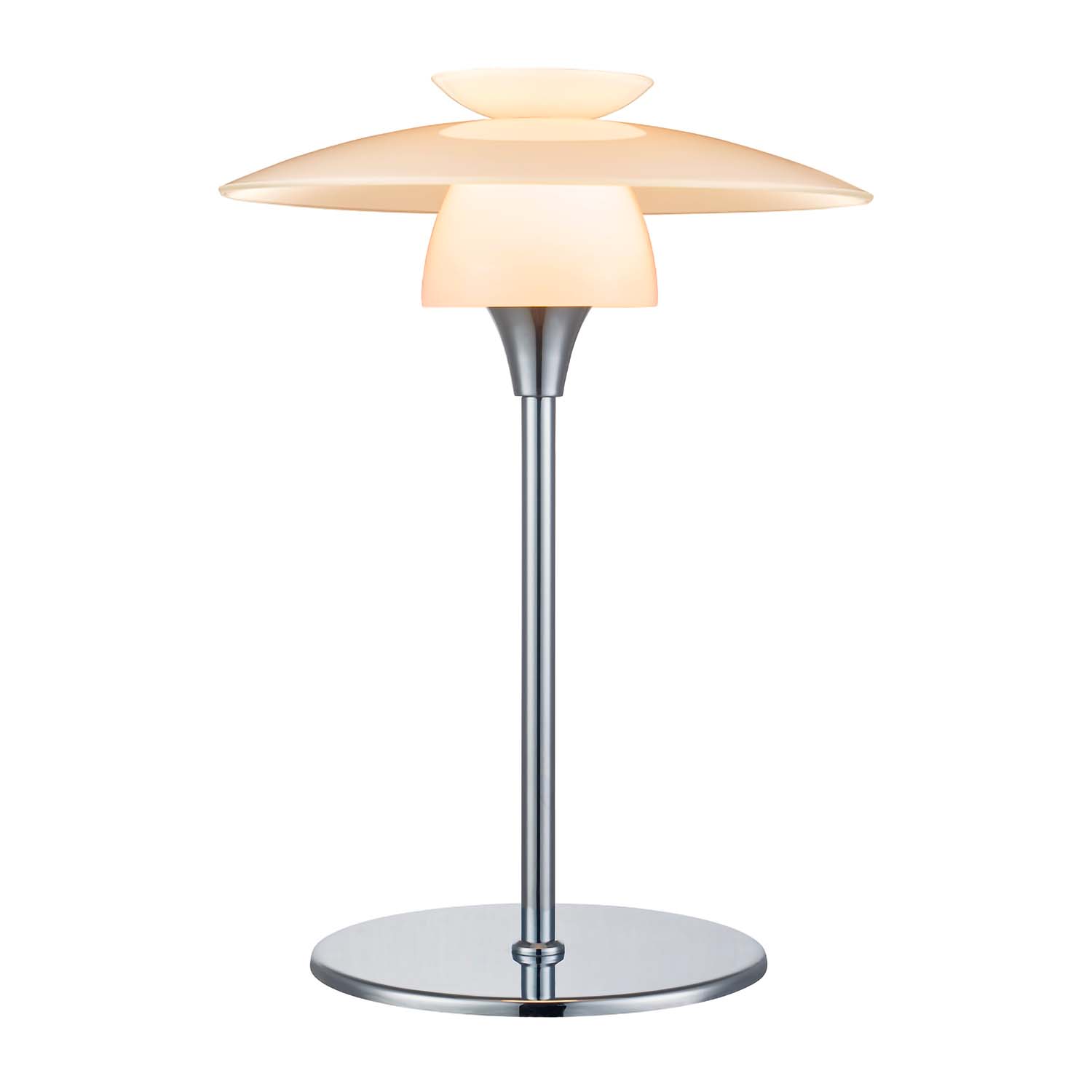 SCANDINAVIA - Vintage opaque glass desk lamp