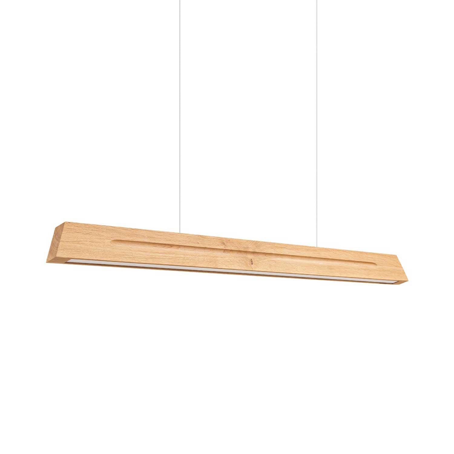 Enir - Lustre LED en bois pour salle à manger scandinave