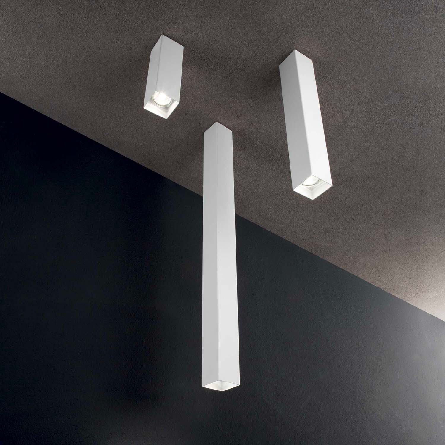 SKY - Plafonnier spot carré long design, noir ou blanc