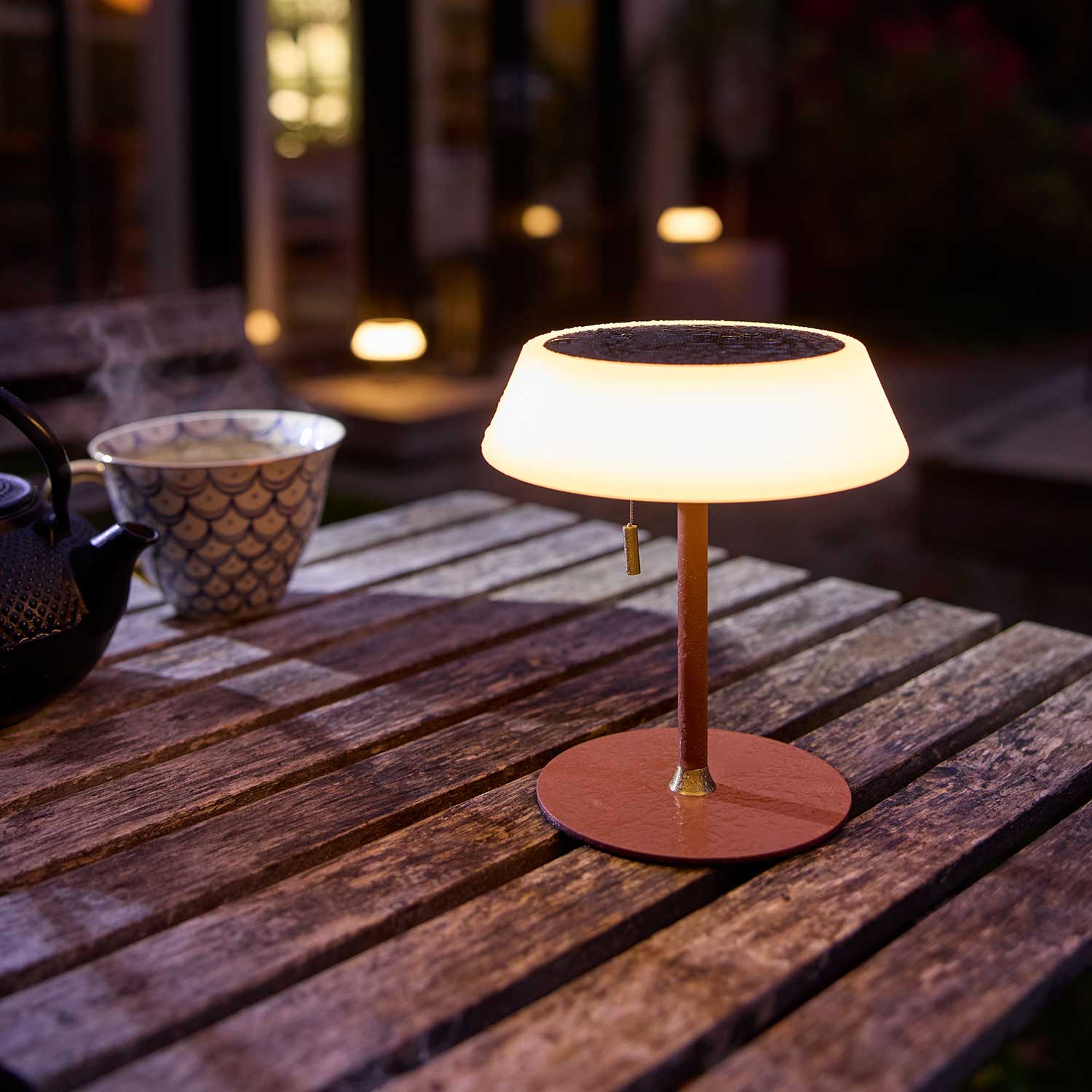 Solare - Lampada da tavolo solare senza fili design impermeabile IP54