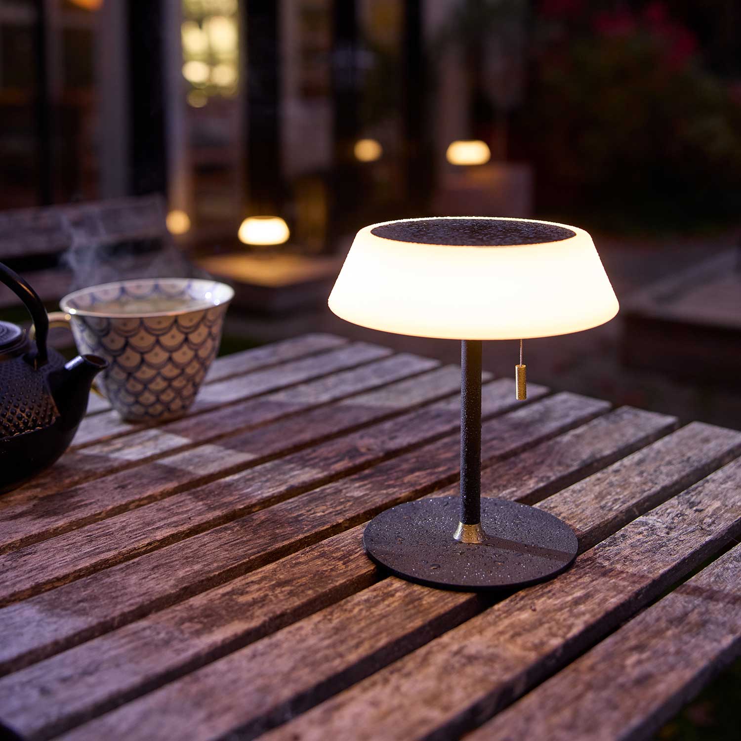 Solare - Lampada da tavolo solare senza fili design impermeabile IP54