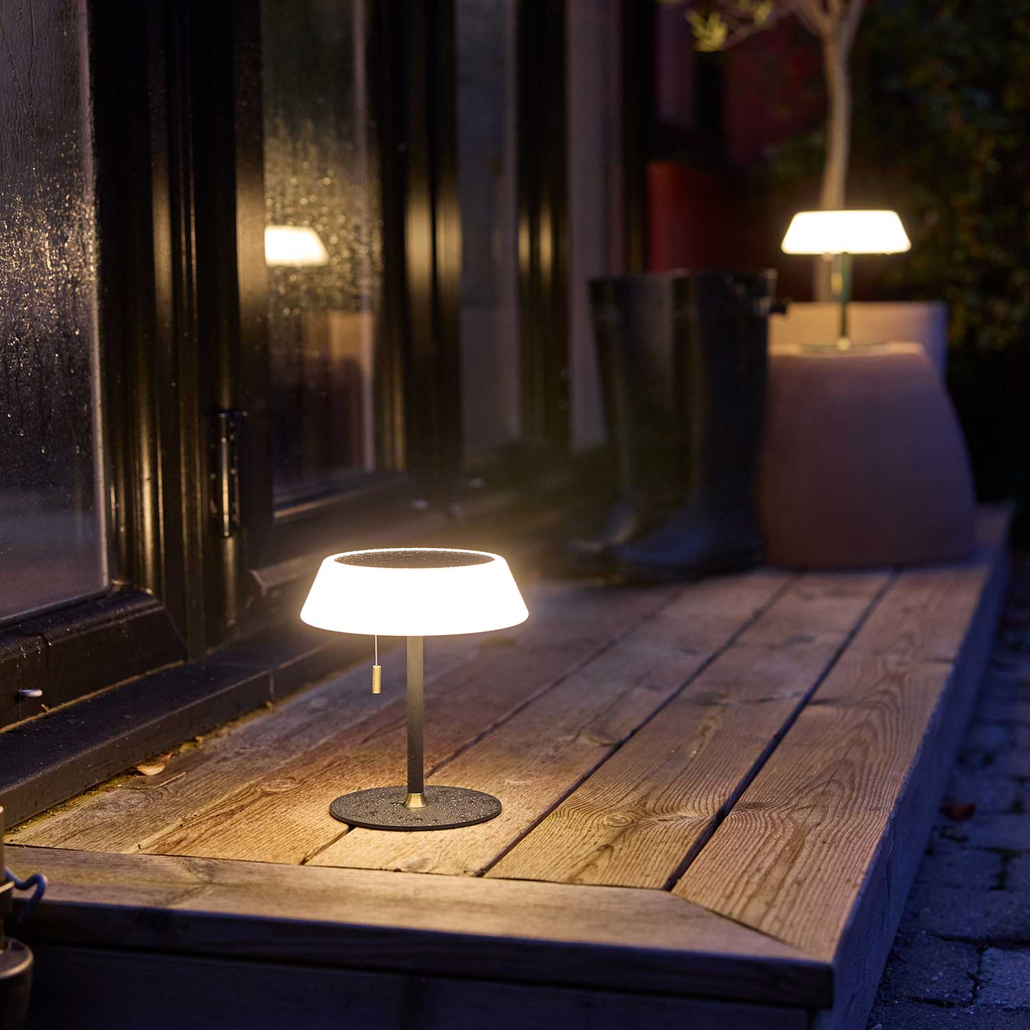 Solare - Lampada da tavolo solare senza fili design impermeabile IP54