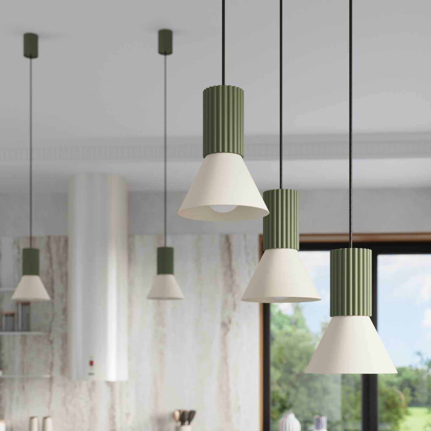 Spika - Lampe suspendue colorée pour cuisine moderne