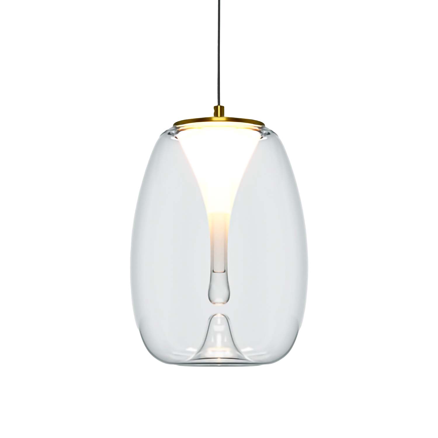 SPLASH - Suspension en verre design avec LED intégrée