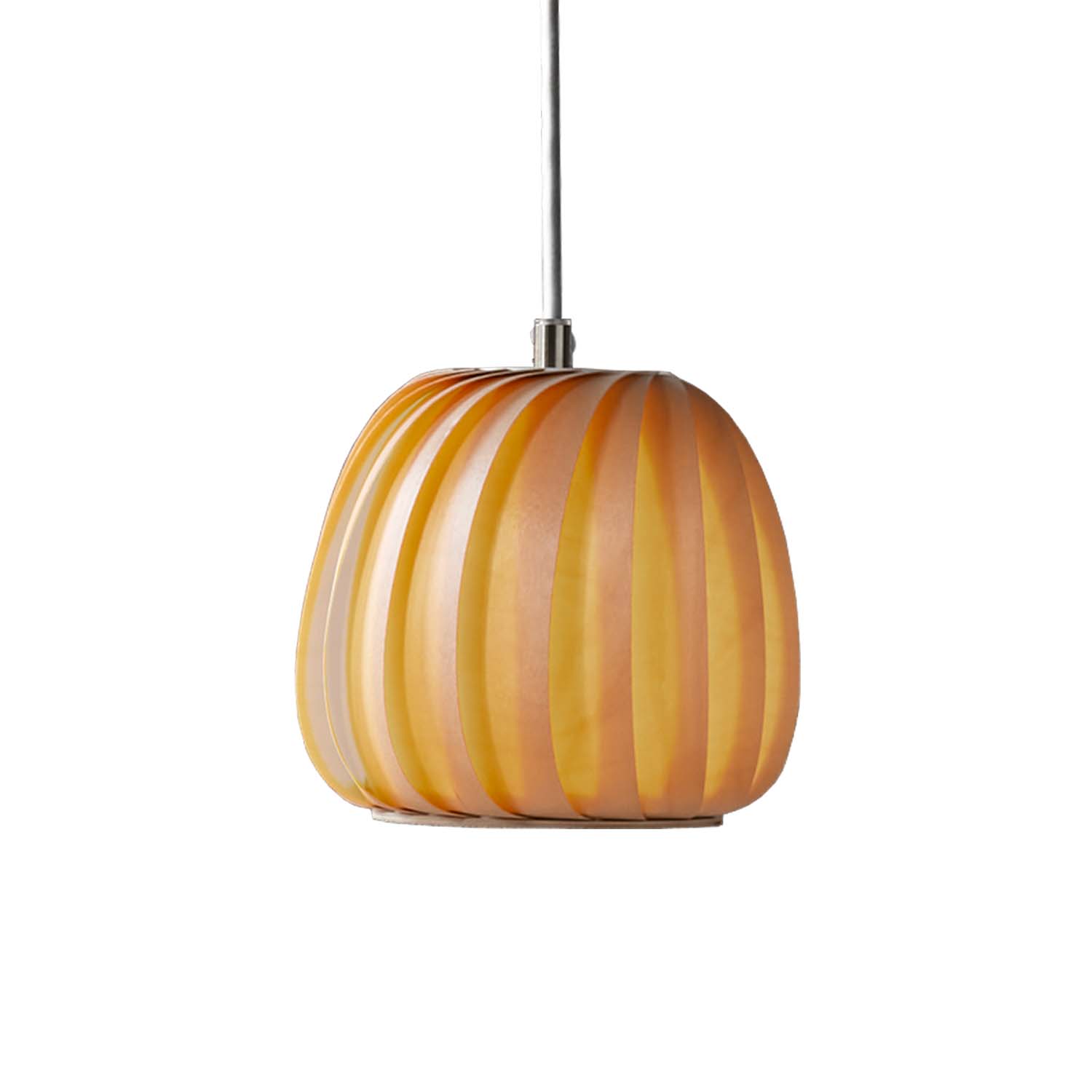 ST906 - Round pendant light in wooden or paper slats