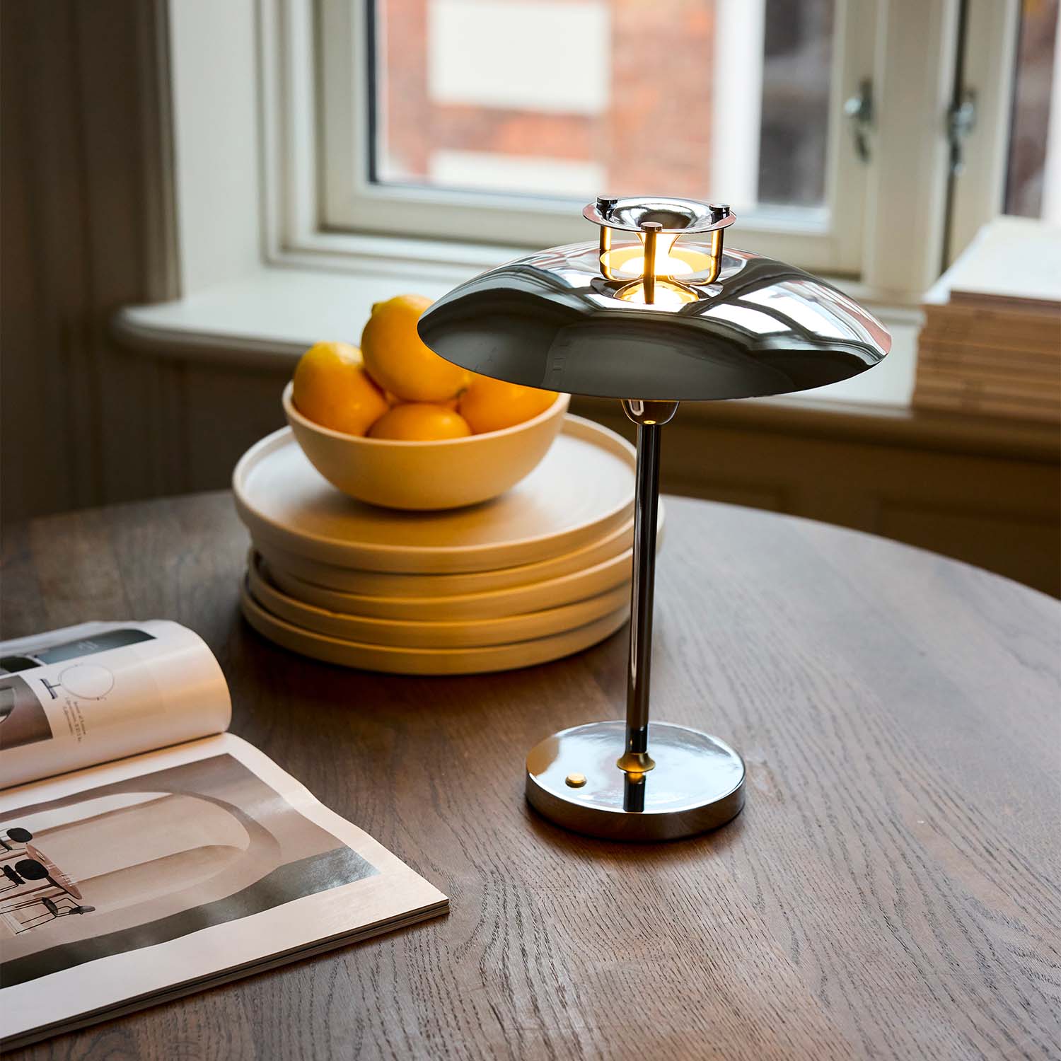 Stepp - Lampada portatile senza fili di design in acciaio impermeabile