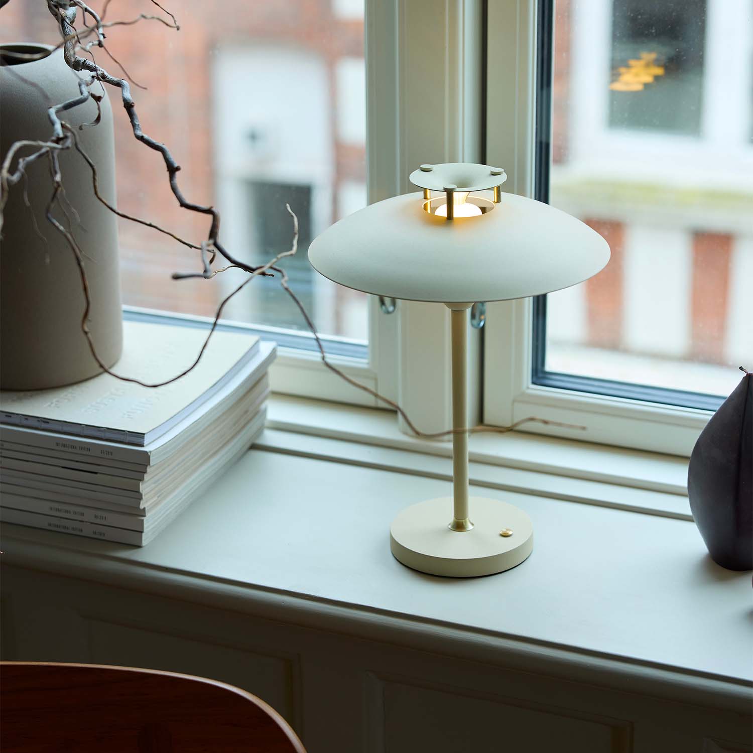 Stepp - Lampada portatile senza fili di design in acciaio impermeabile