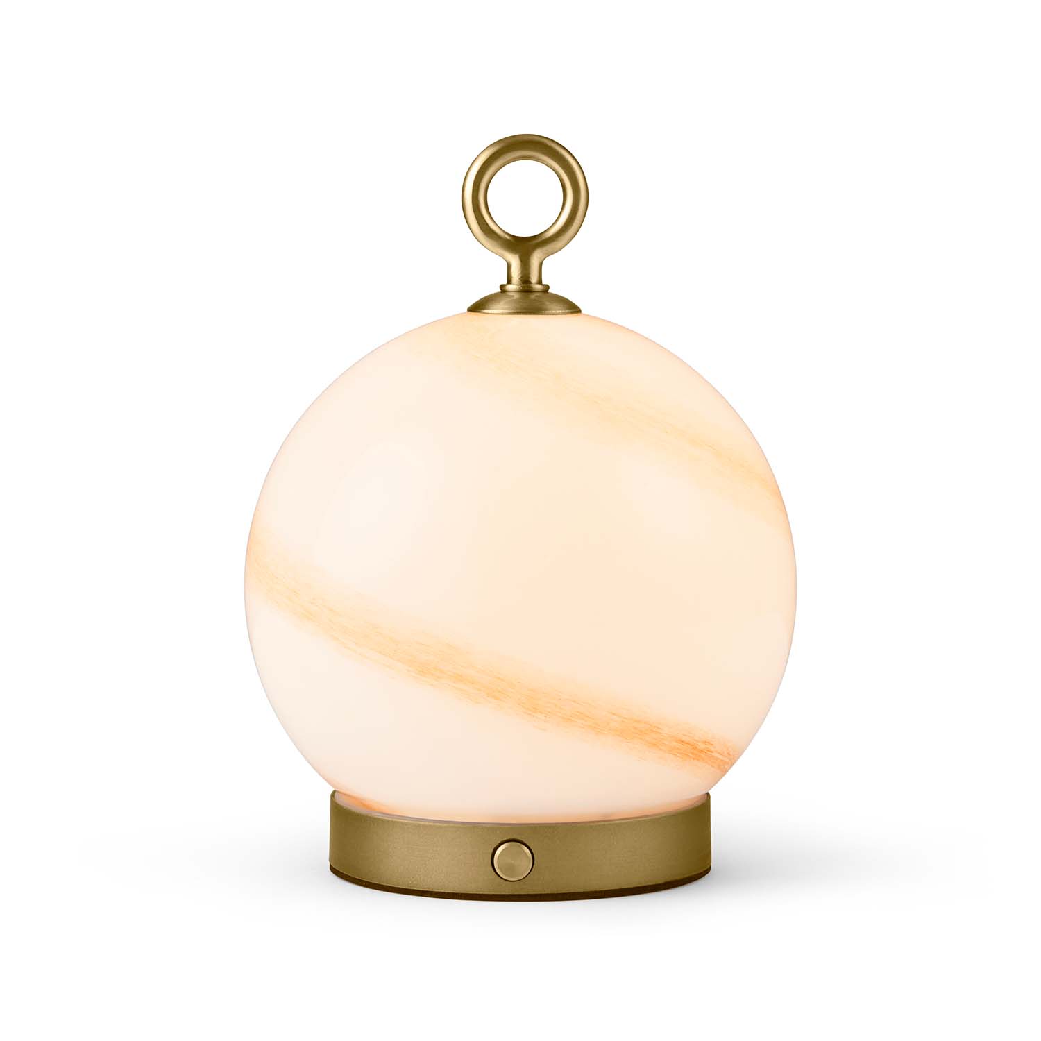 STOCKHOLM - Lampada ricaricabile in vetro effetto marmo