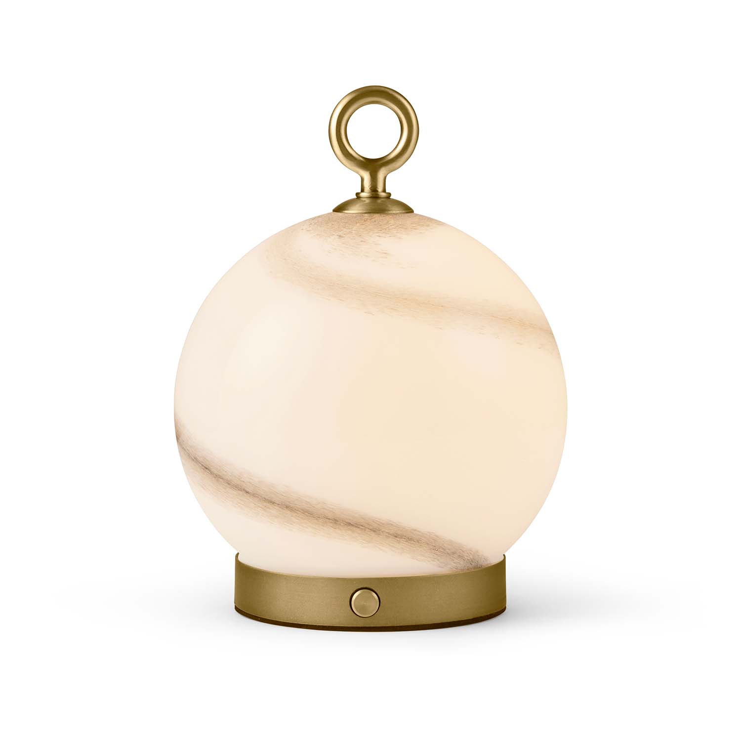 STOCKHOLM - Lampe rechargeable en verre effet marbre