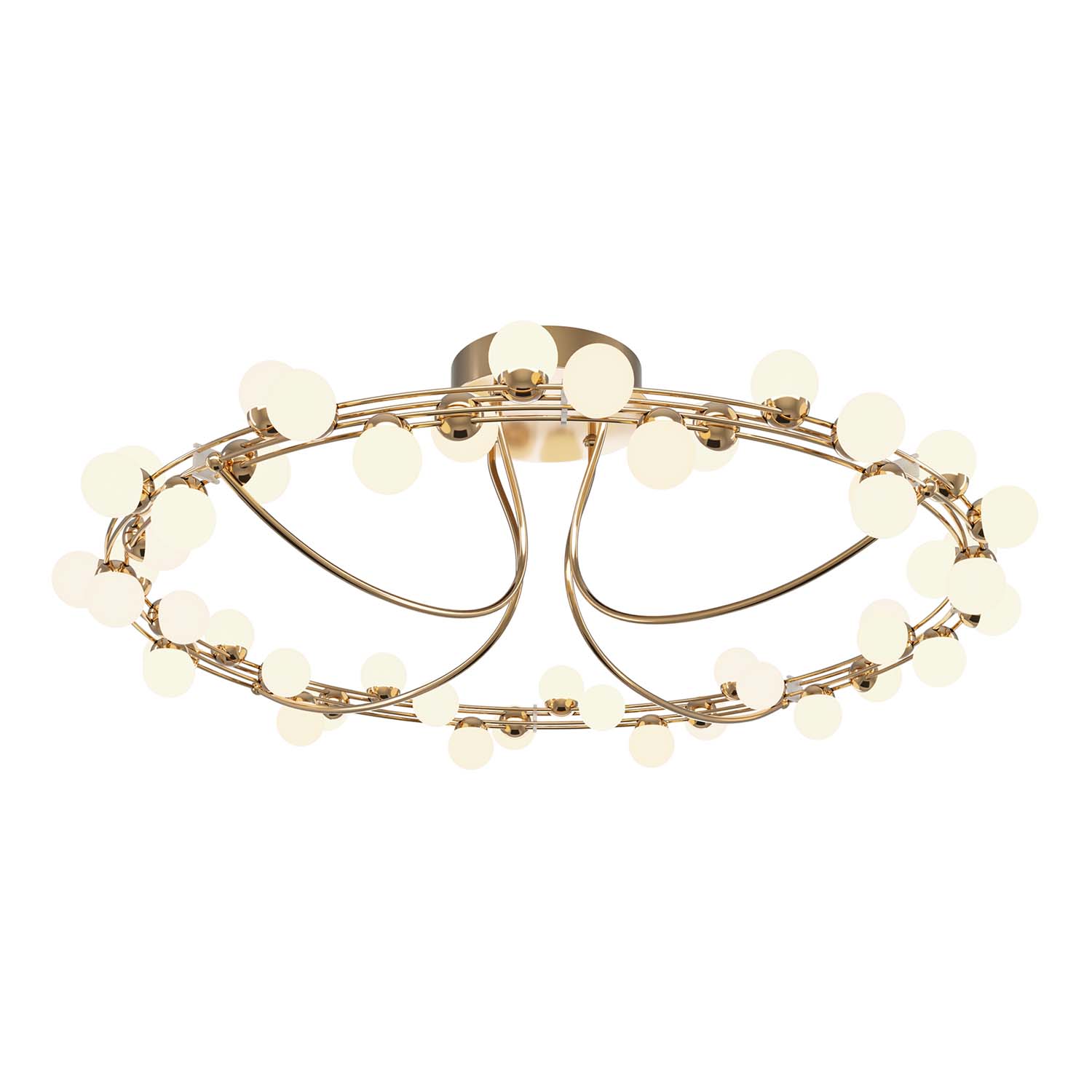 TESSARA - Deckenleuchte LED golden Design Vintage