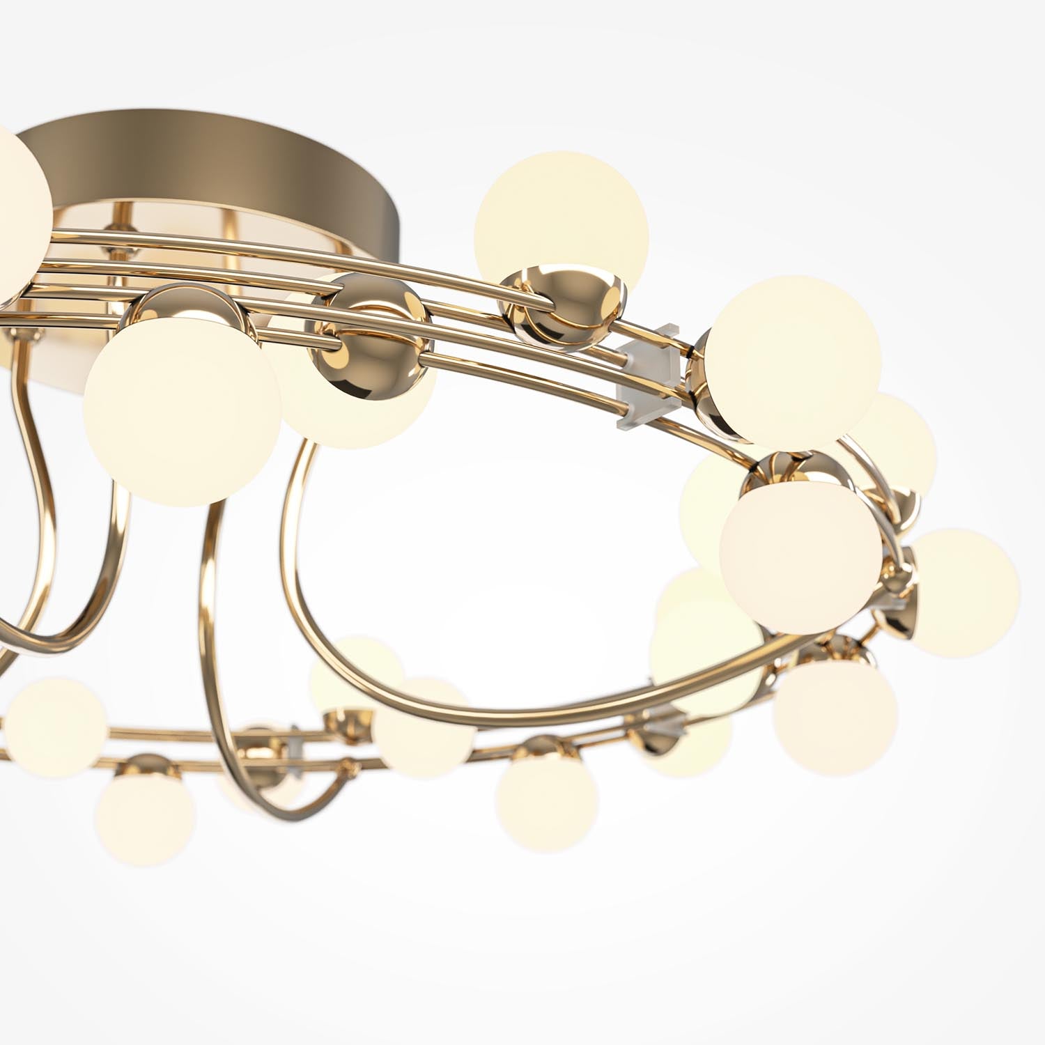 TESSARA - Vintage design golden LED ceiling light