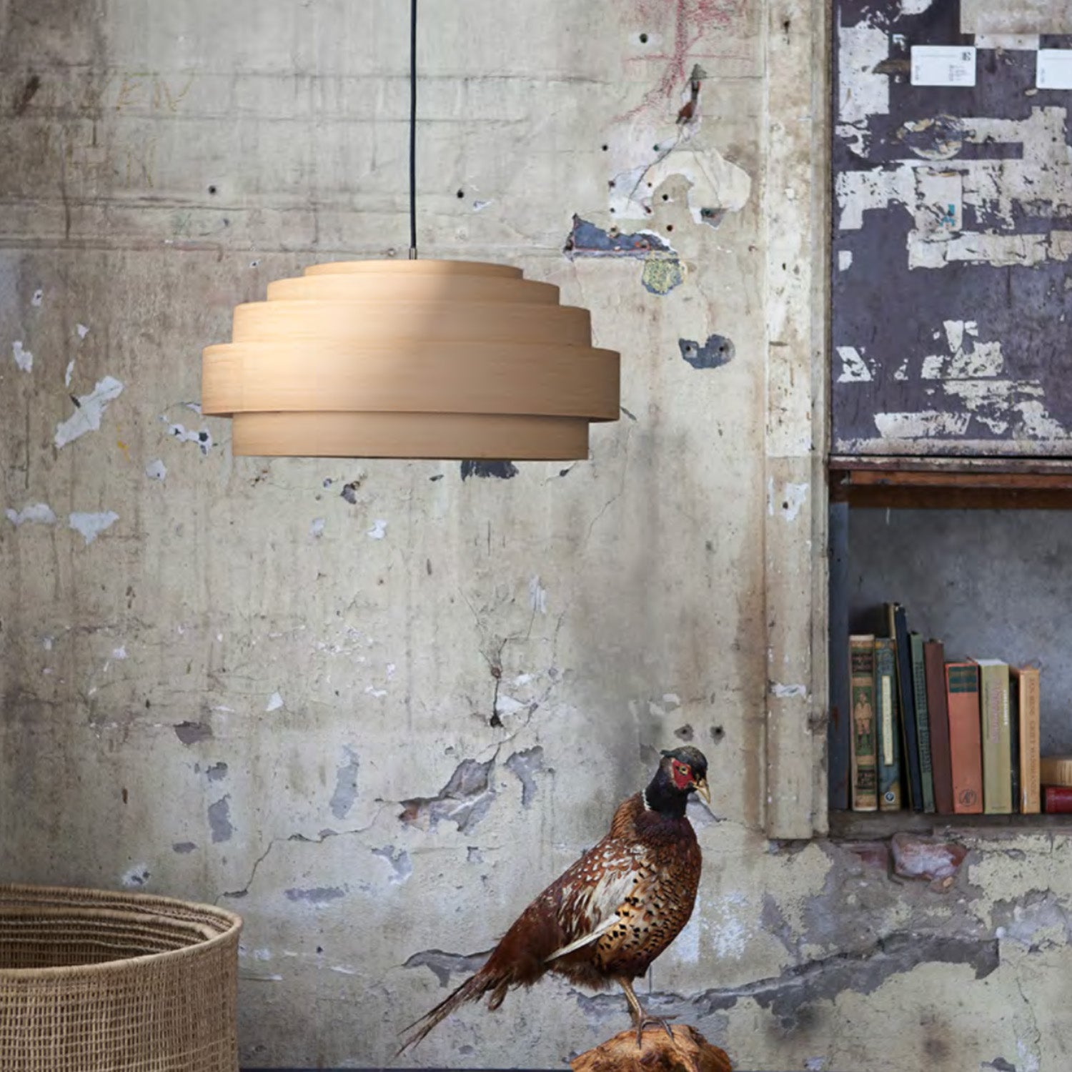 THIN WOOD - Suspension lamelles de bambou naturel fait main