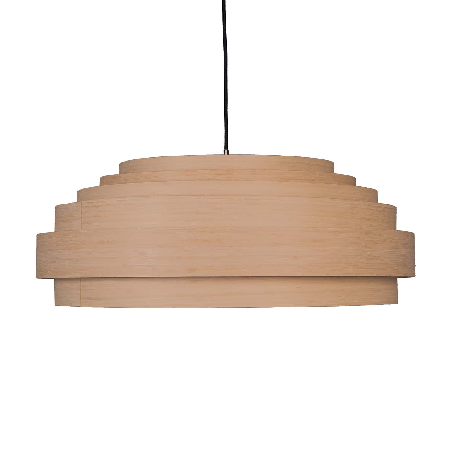 THIN WOOD - Suspension lamelles de bambou naturel fait main