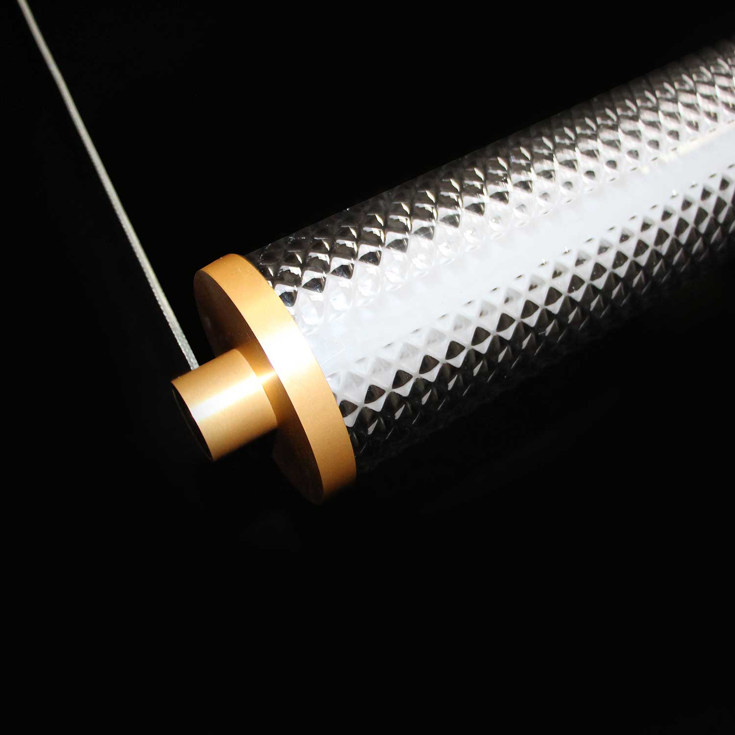 Tiffany - LED tube pendant light in colored glass modern design