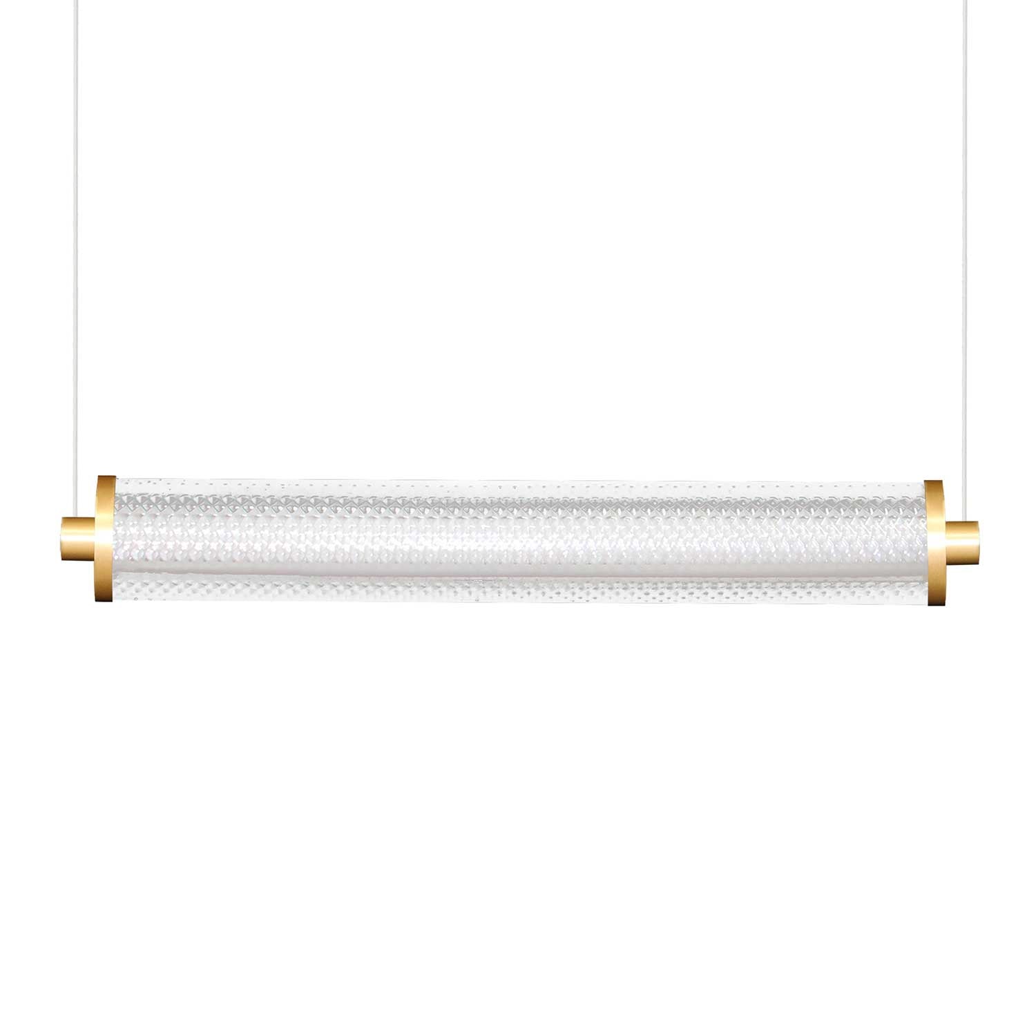 Tiffany - LED tube pendant light in colored glass modern design