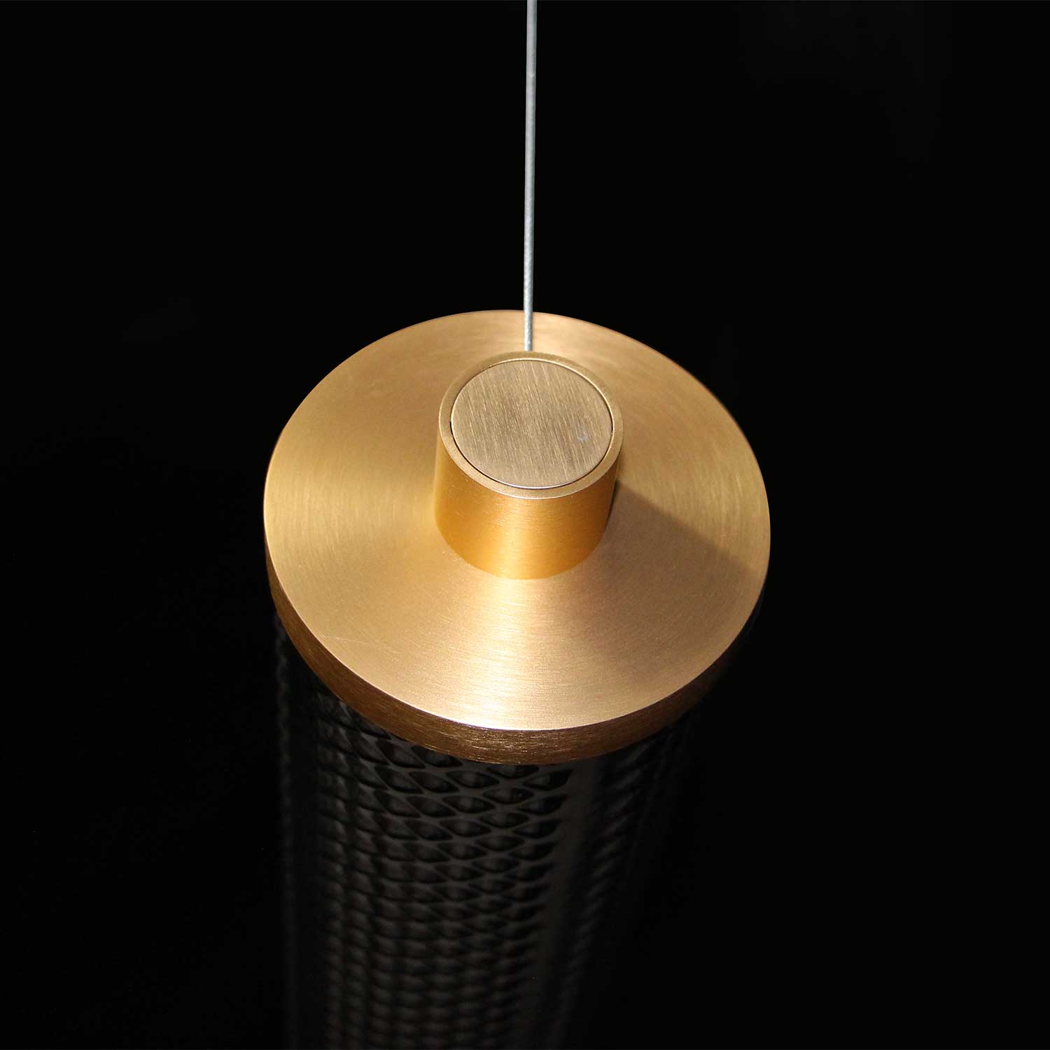 Tiffany - LED tube pendant light in colored glass modern design