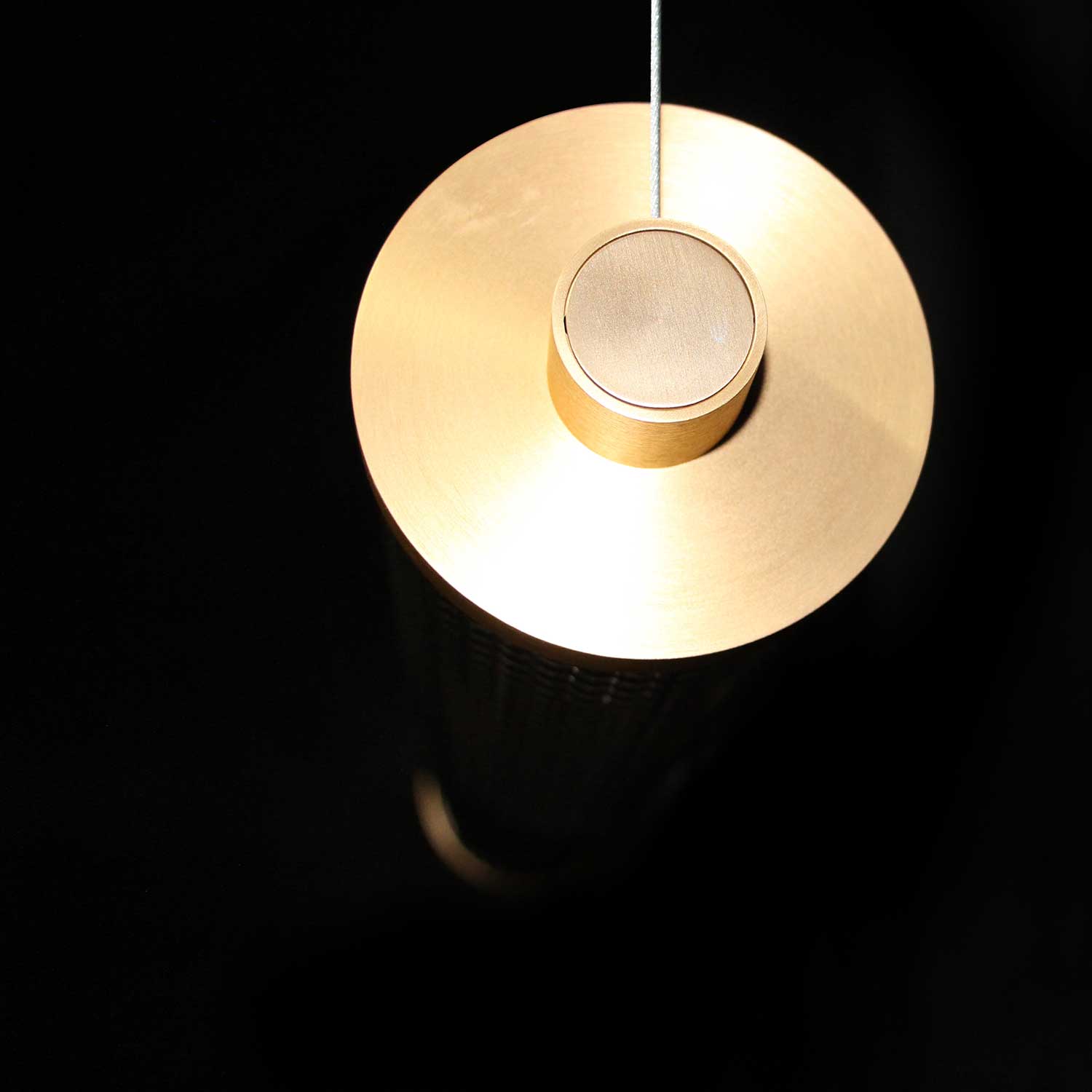 Tiffany - LED tube pendant light in colored glass modern design