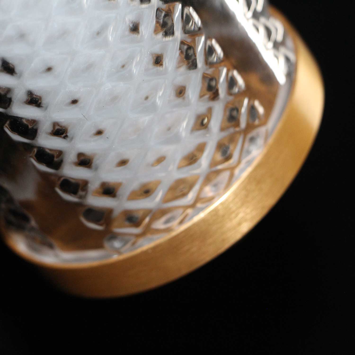 Tiffany - LED tube pendant light in colored glass modern design